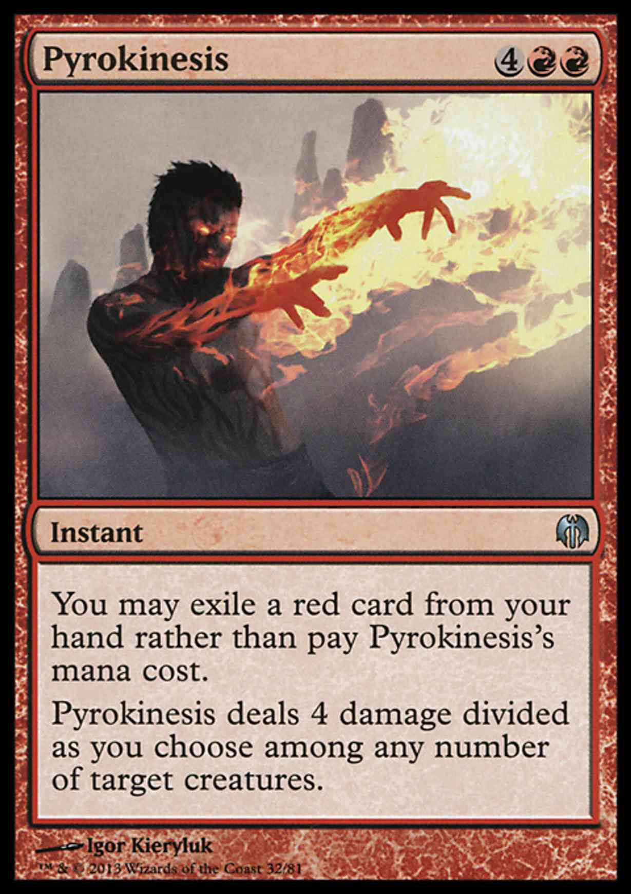 Pyrokinesis magic card front