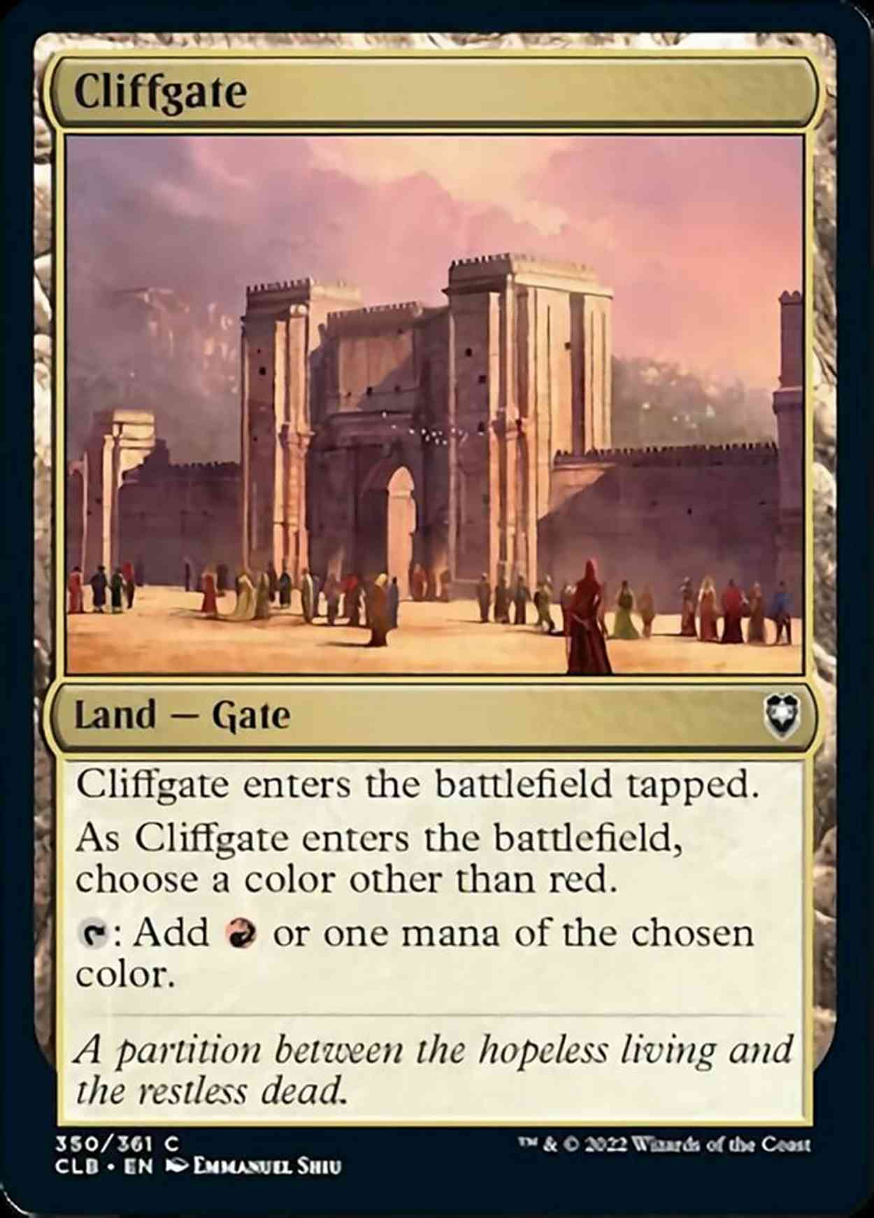 Cliffgate magic card front