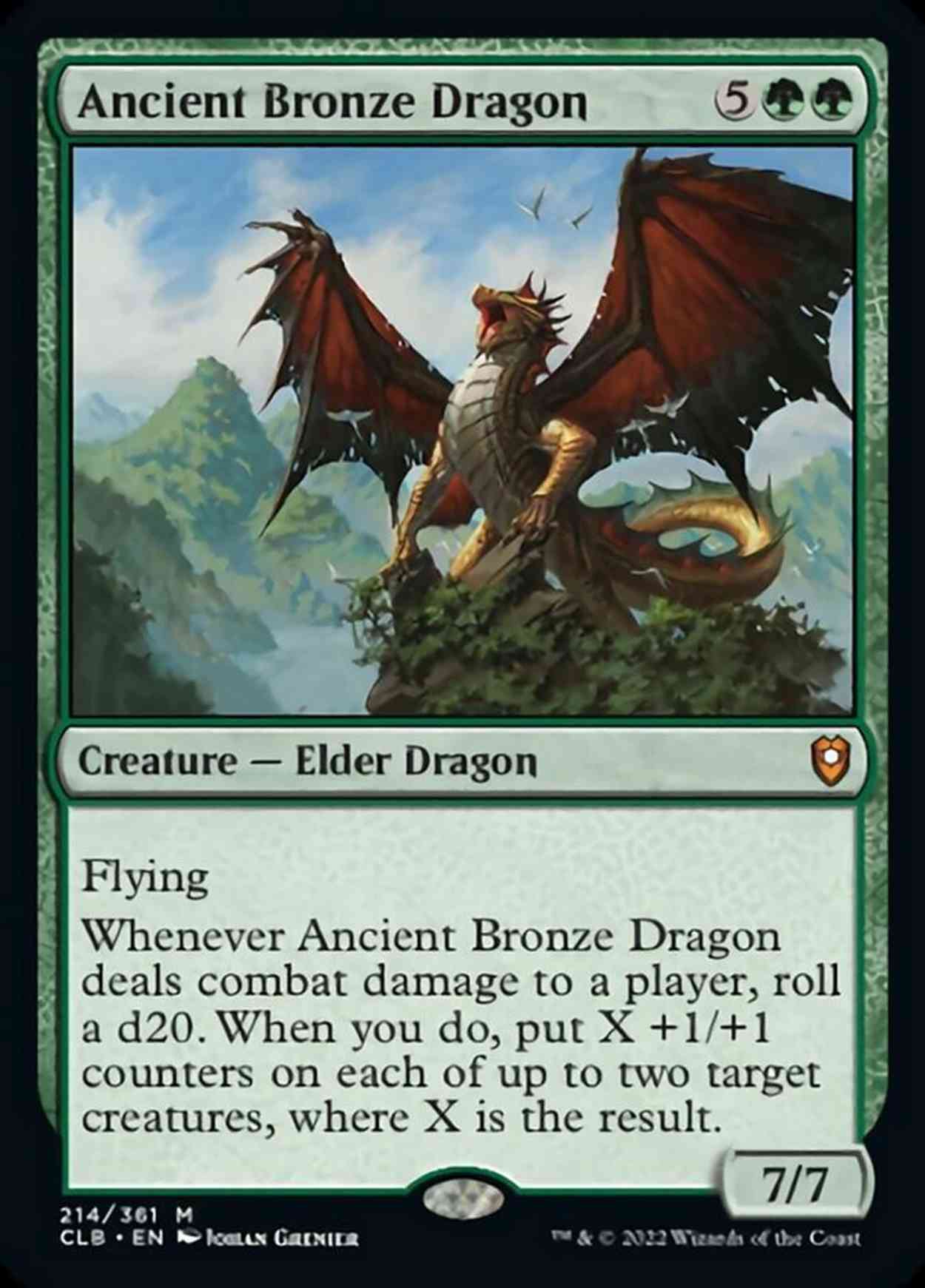 Ancient Bronze Dragon magic card front