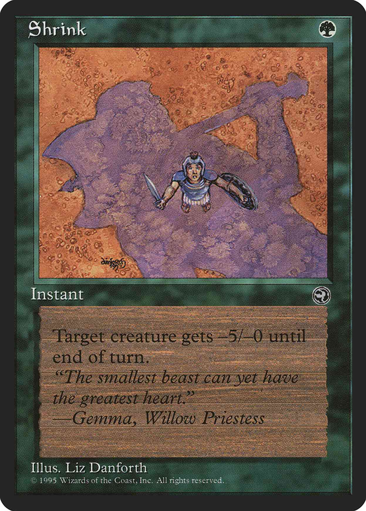Shrink magic card front
