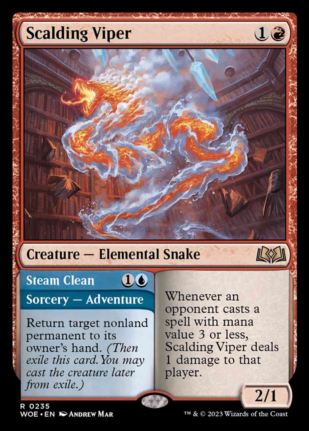 Scalding Viper magic card front