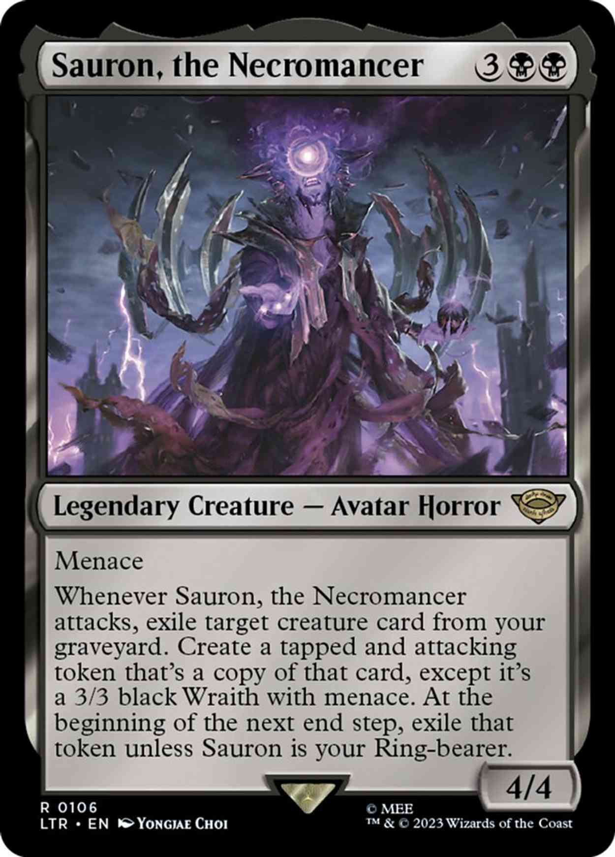 Sauron, the Necromancer magic card front