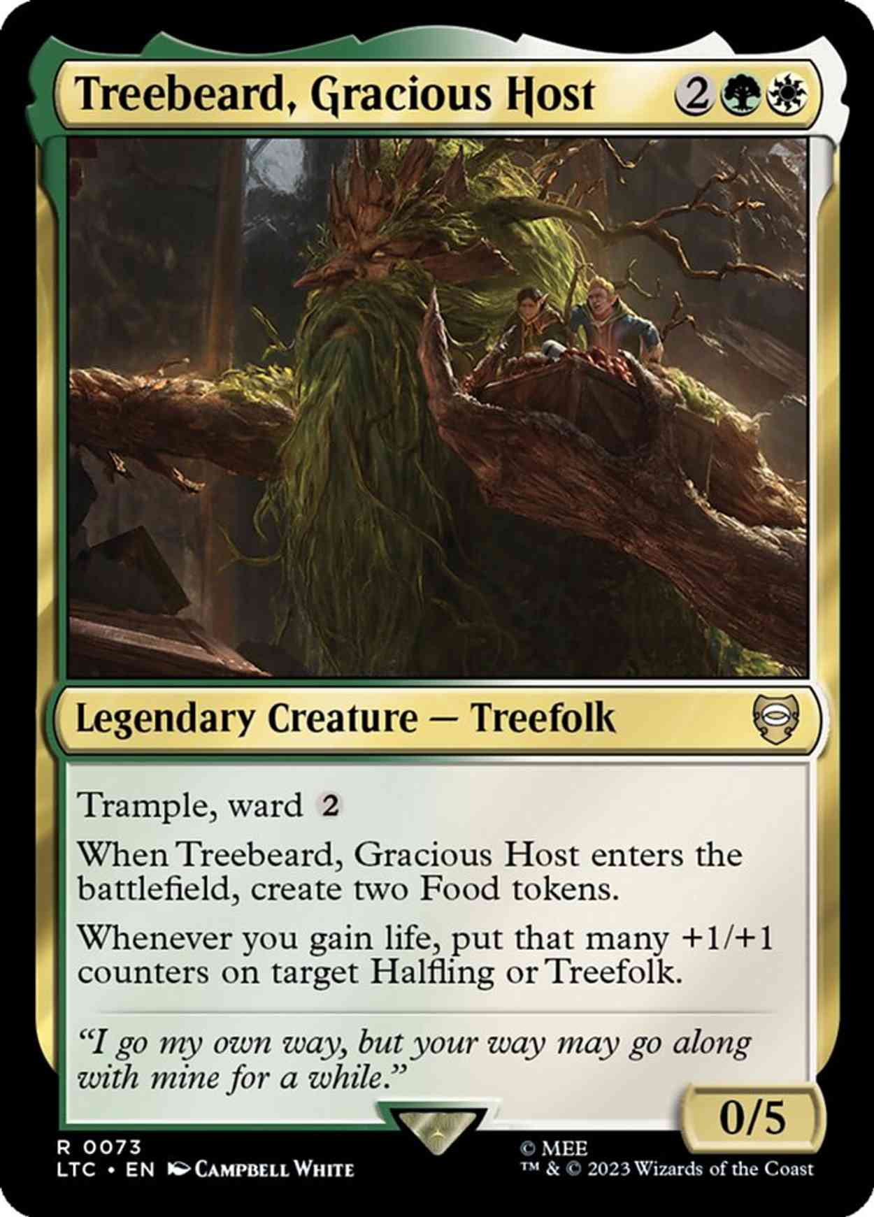 Treebeard, Gracious Host magic card front