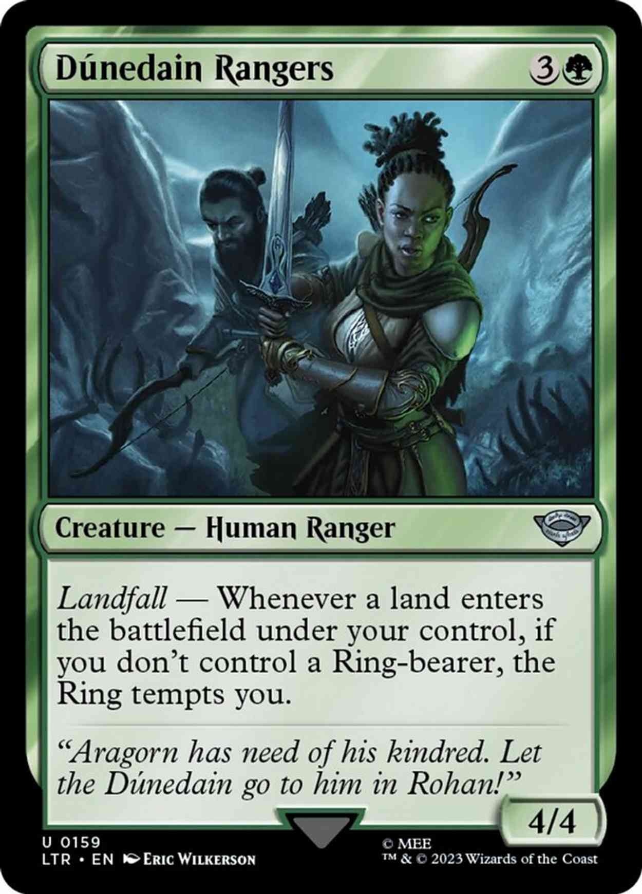 Dúnedain Rangers magic card front