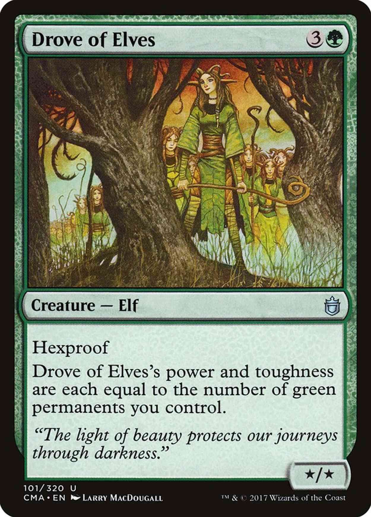 Drove of Elves magic card front