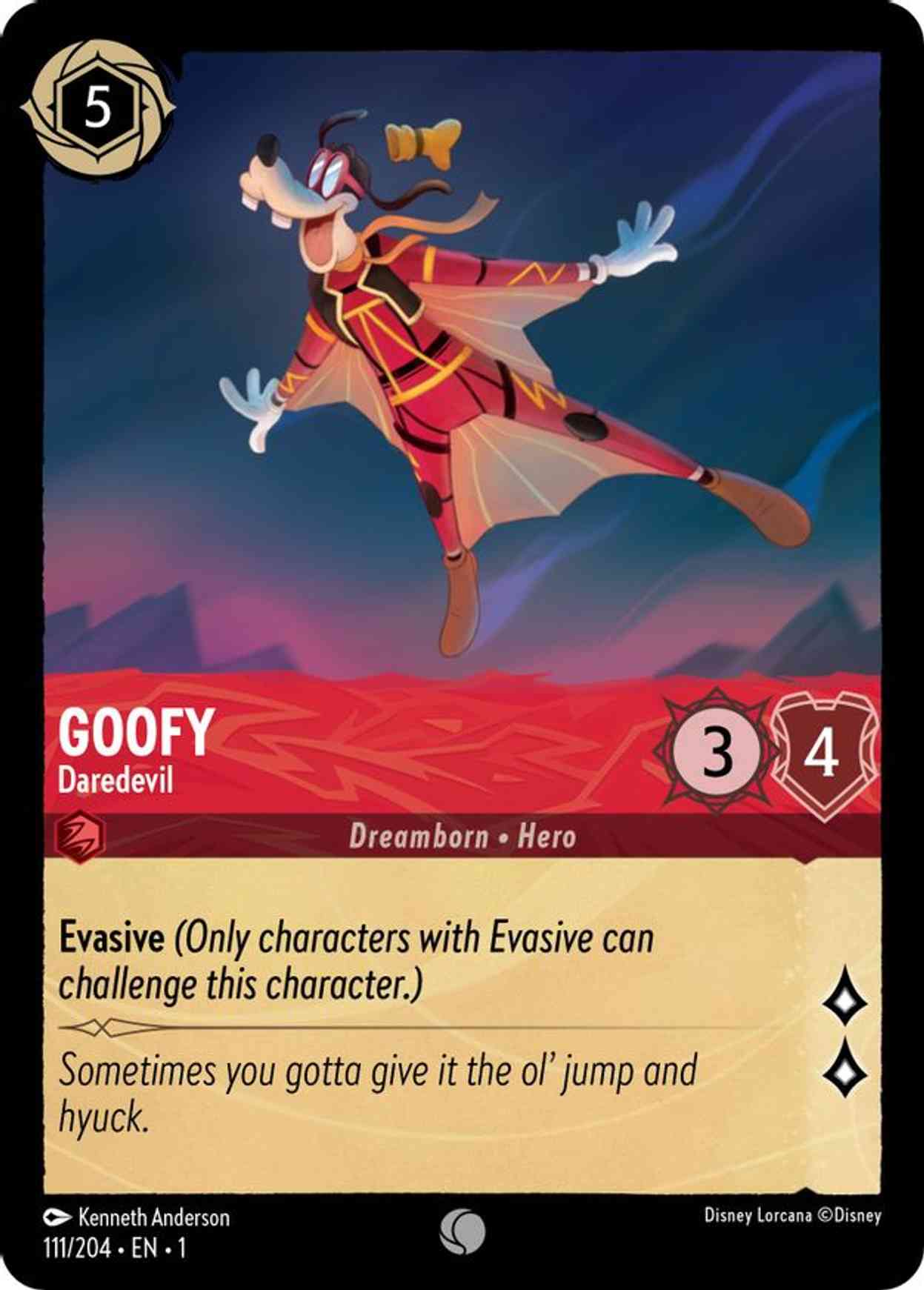 Goofy - Daredevil magic card front