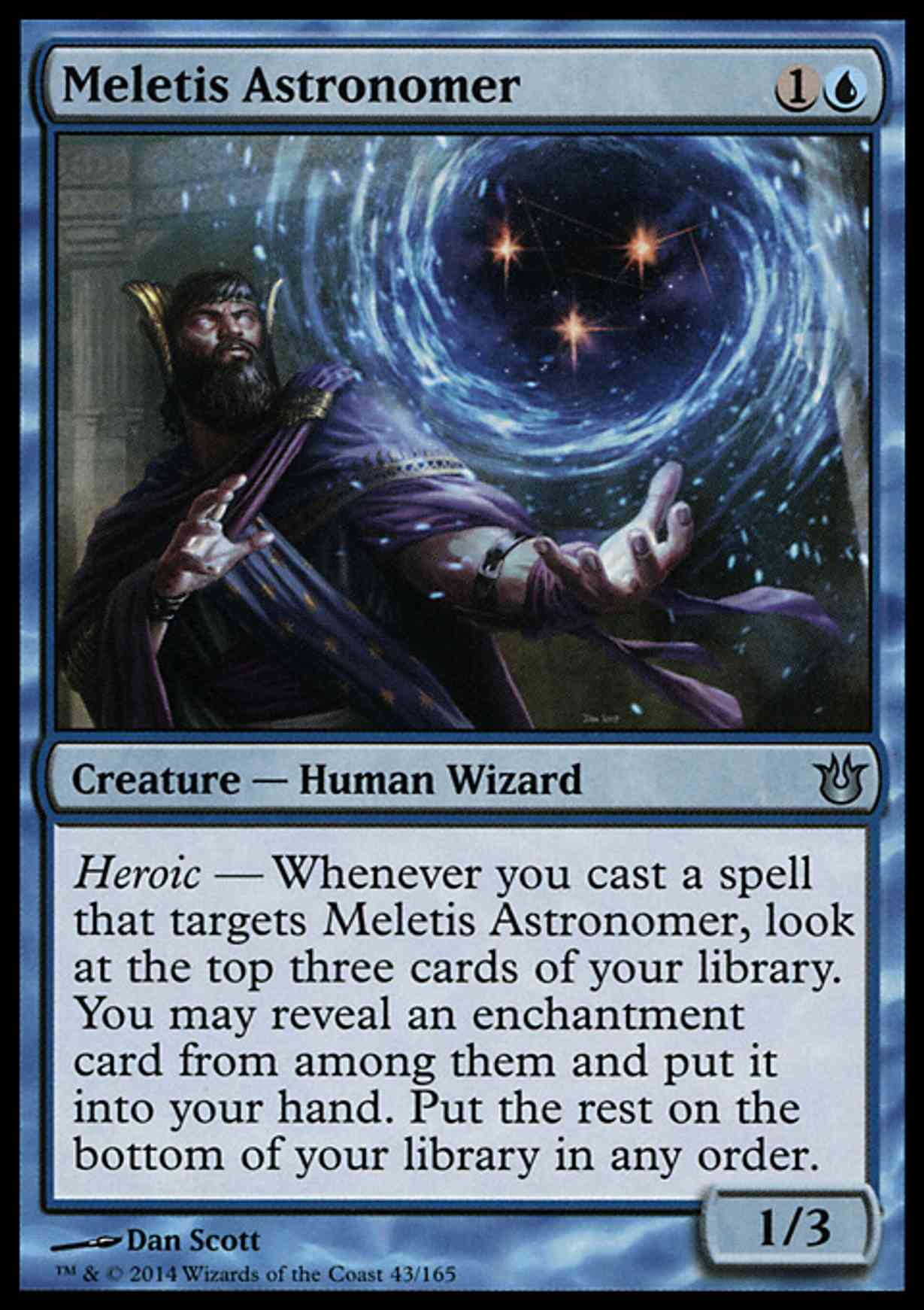 Meletis Astronomer magic card front