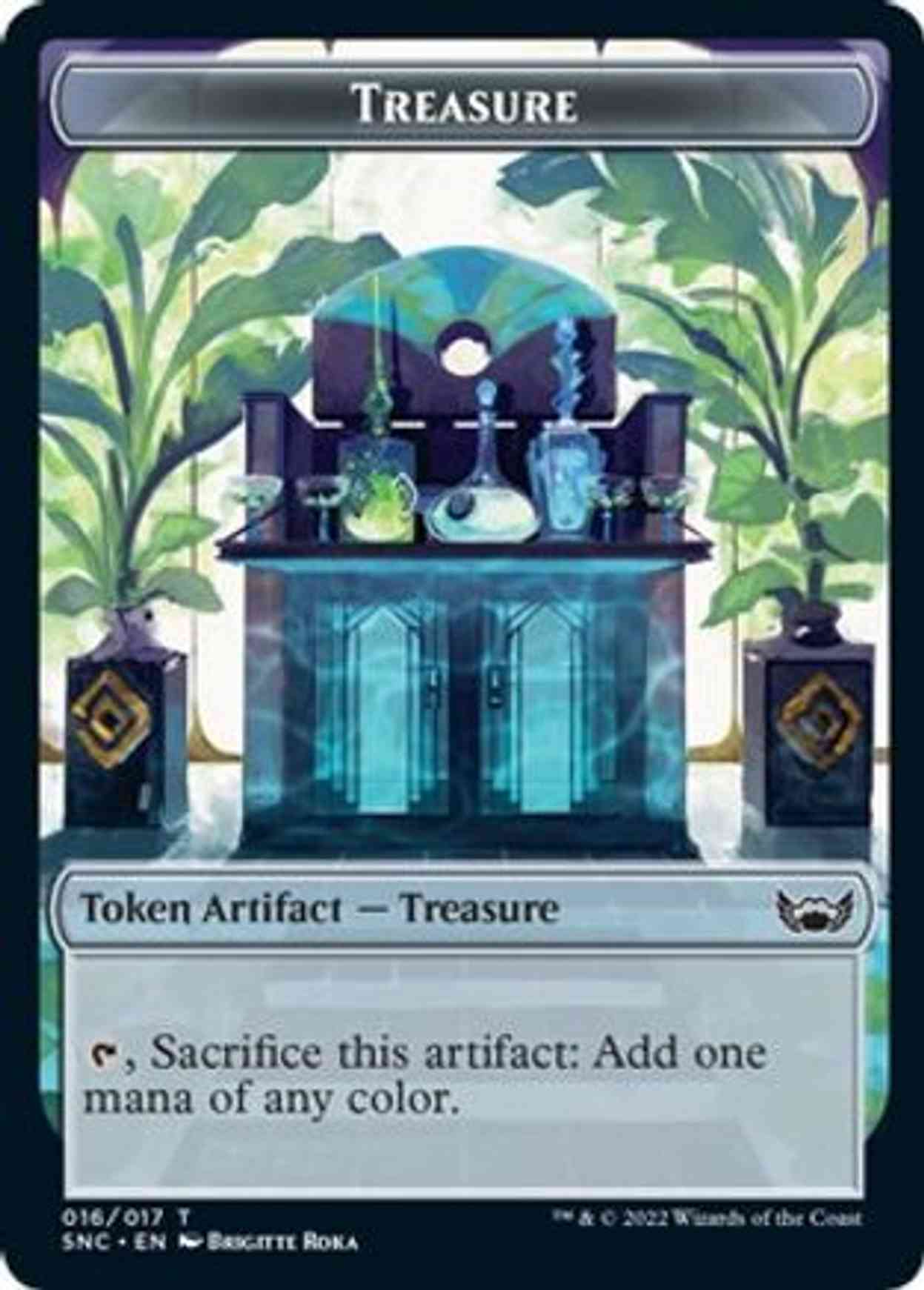 Treasure Token (016) magic card front