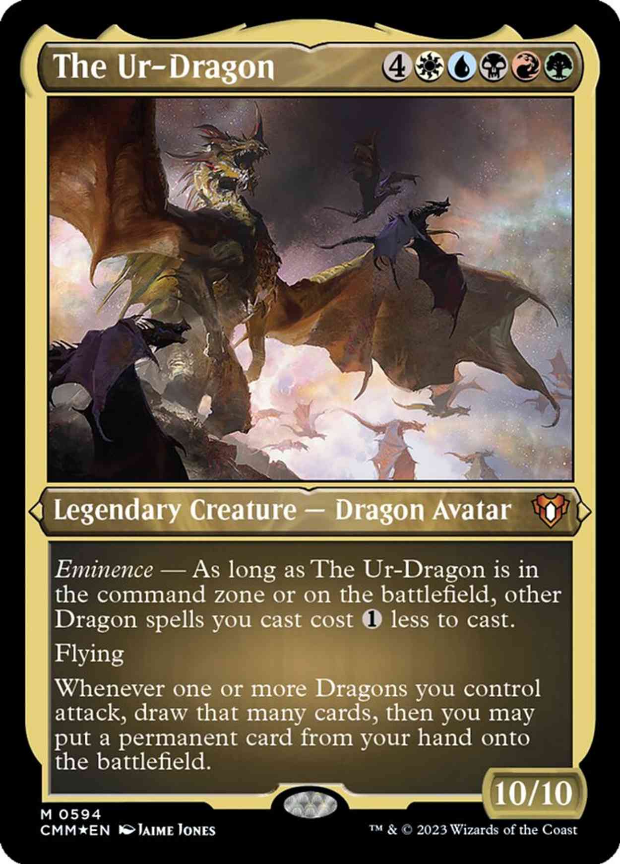 The Ur-Dragon (Foil Etched) magic card front