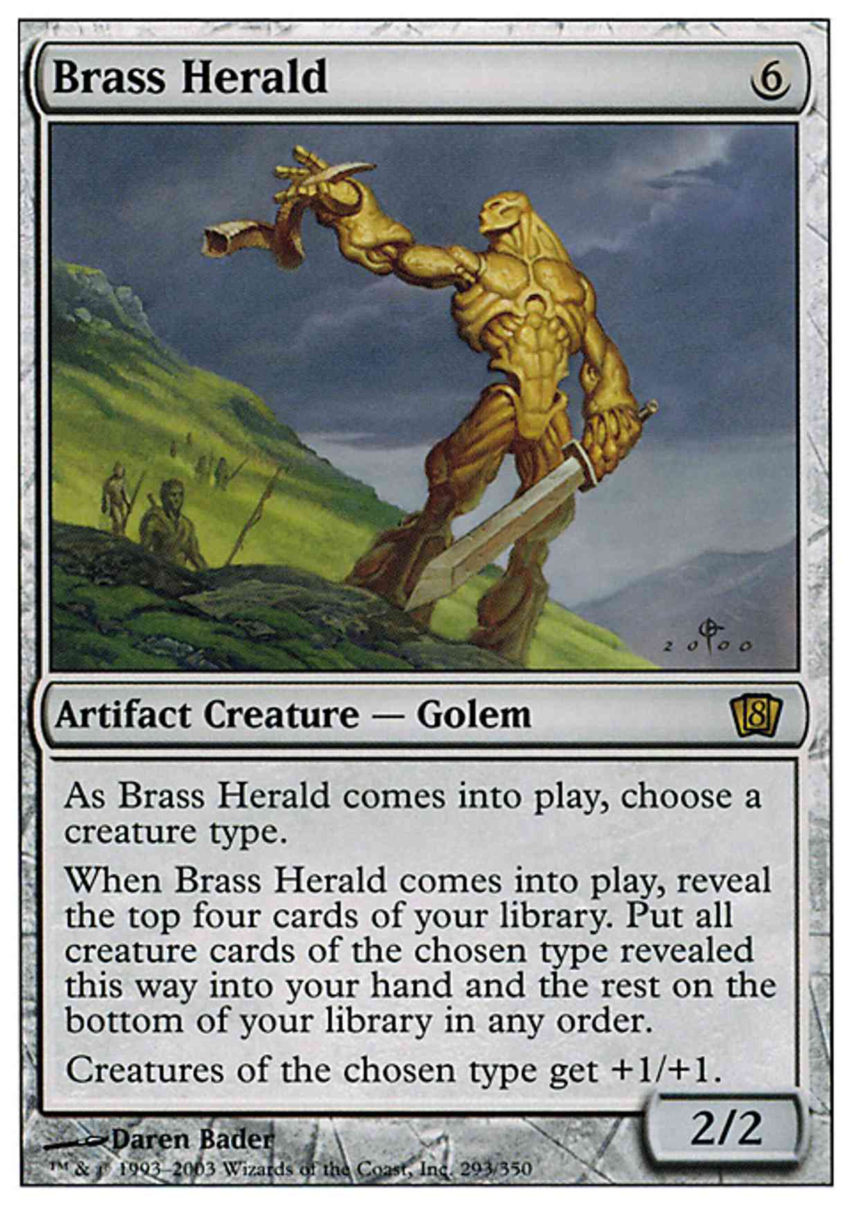 Brass Herald magic card front