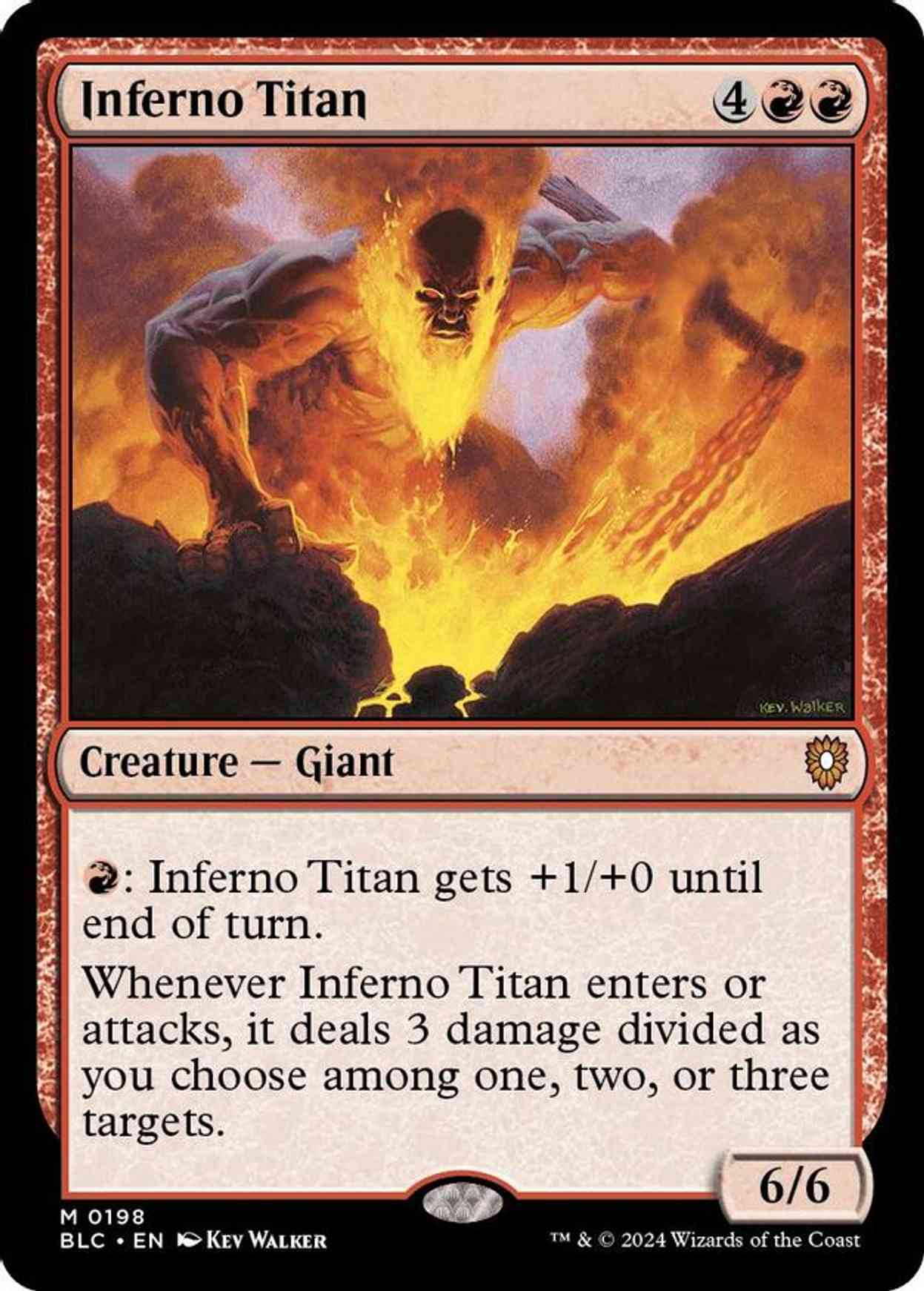 Inferno Titan magic card front