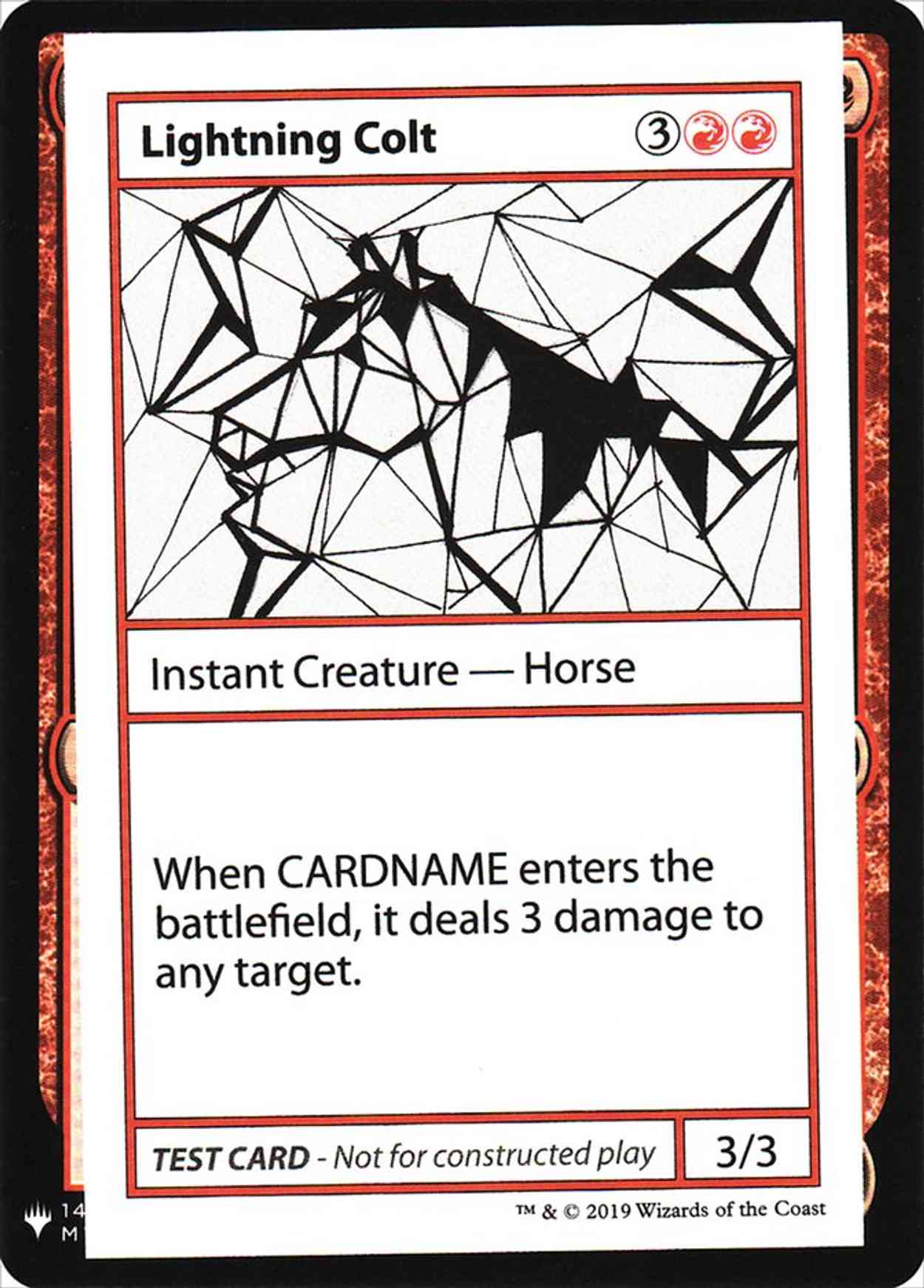 Lightning Colt magic card front