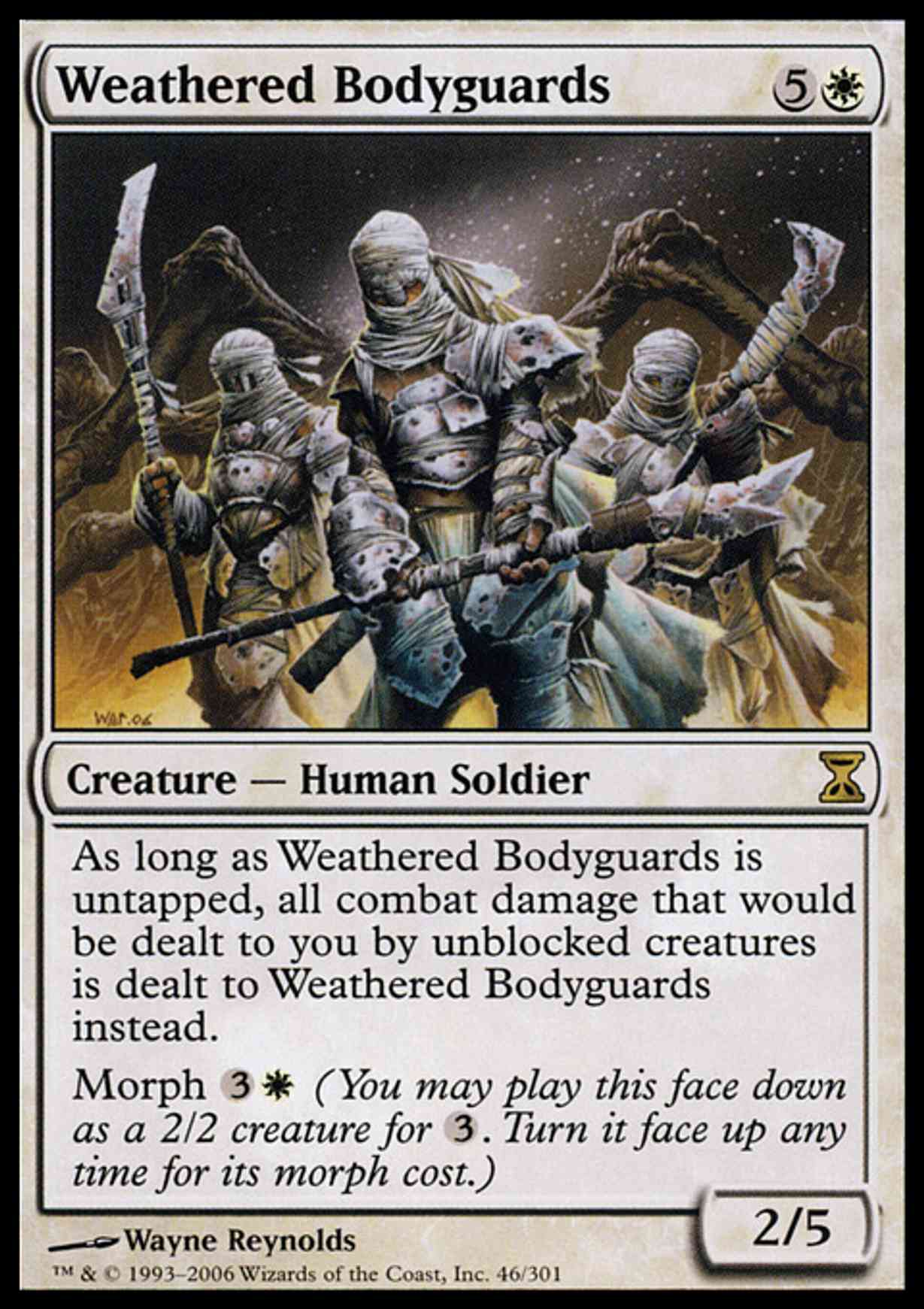 Weathered Bodyguards magic card front