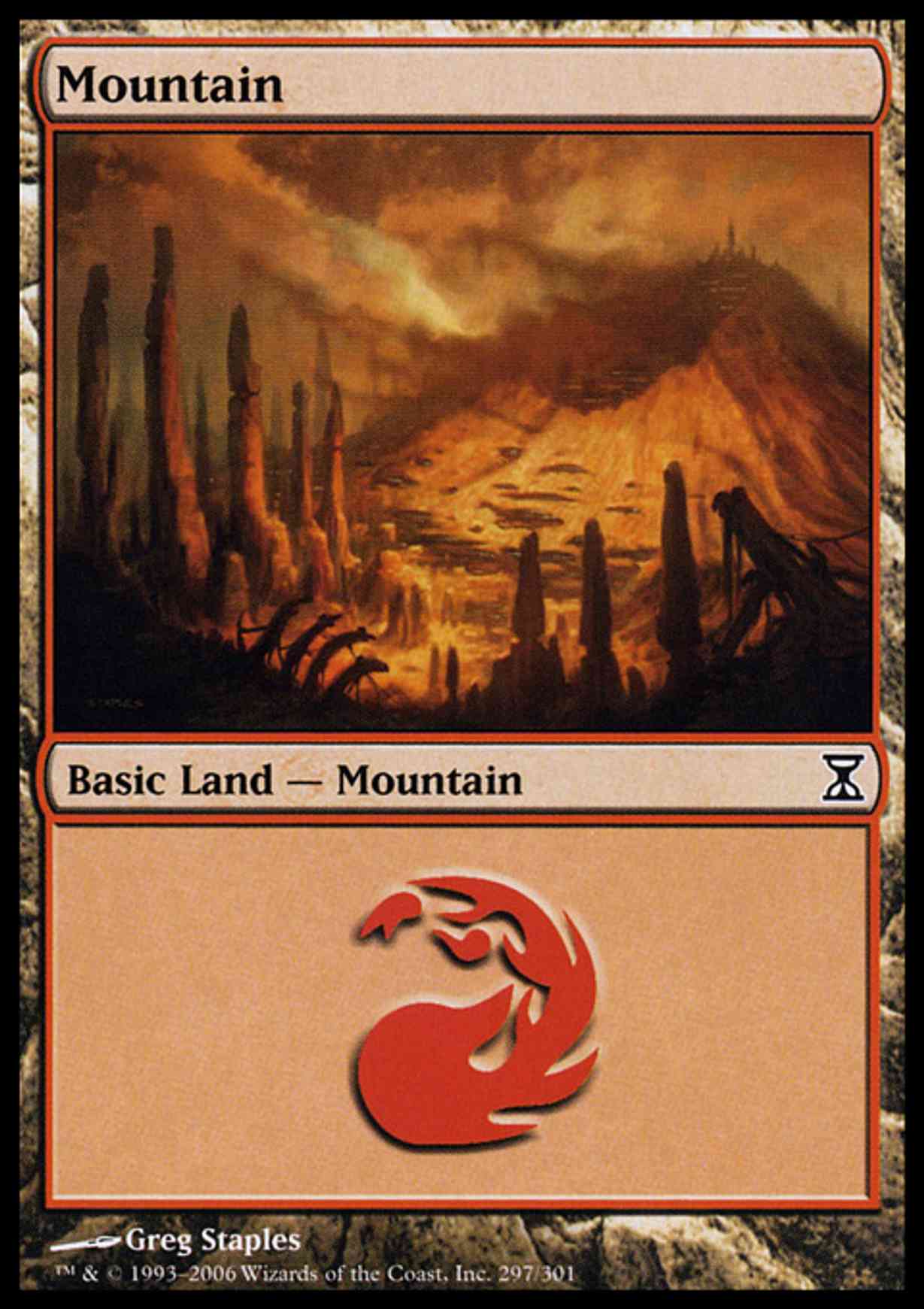 Mountain (297) magic card front