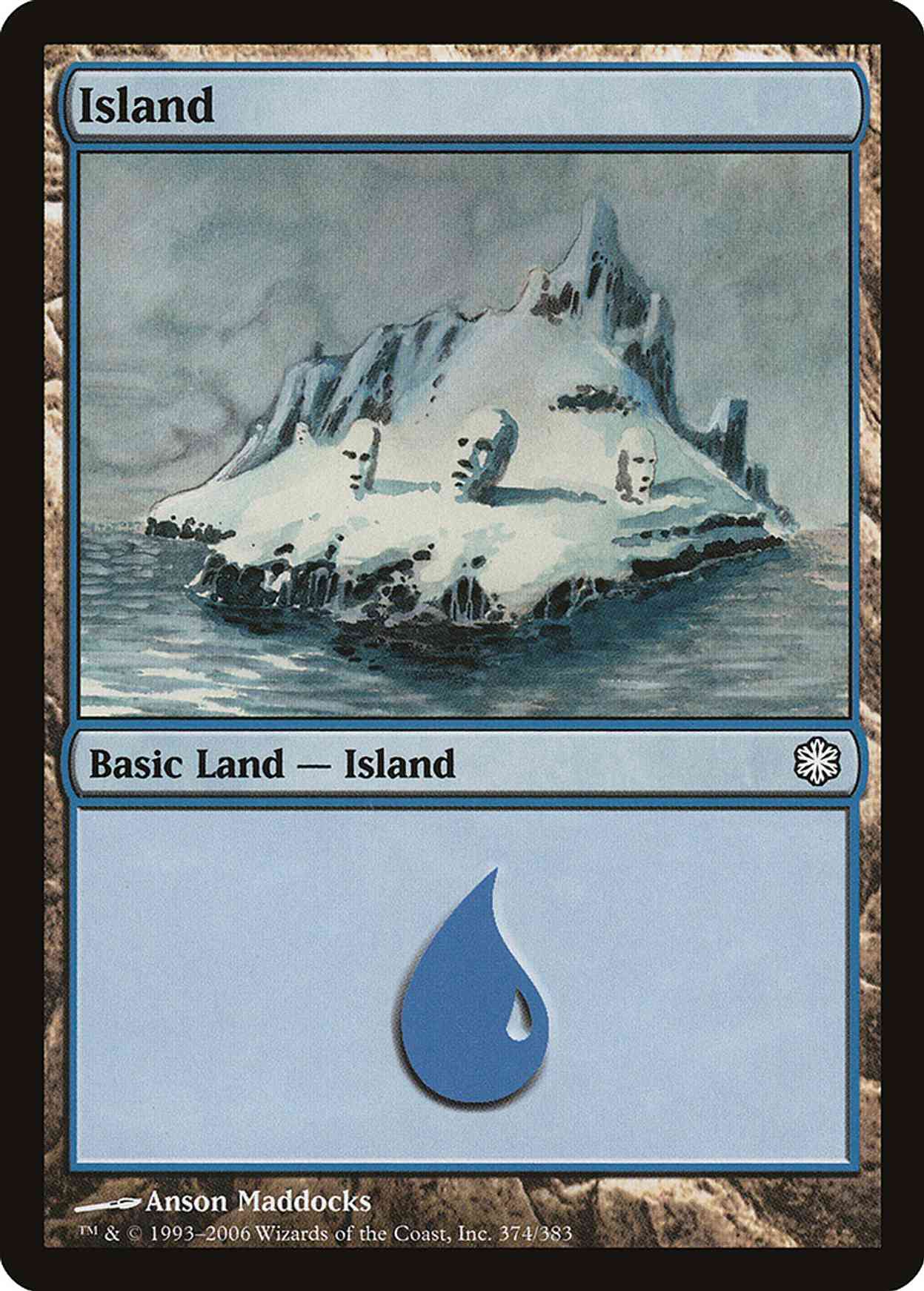 Island (374) magic card front