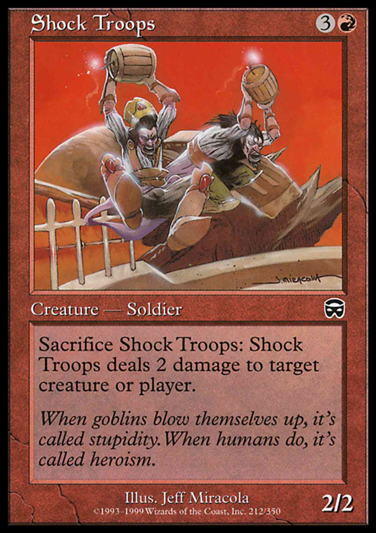 Shock Troops magic card front