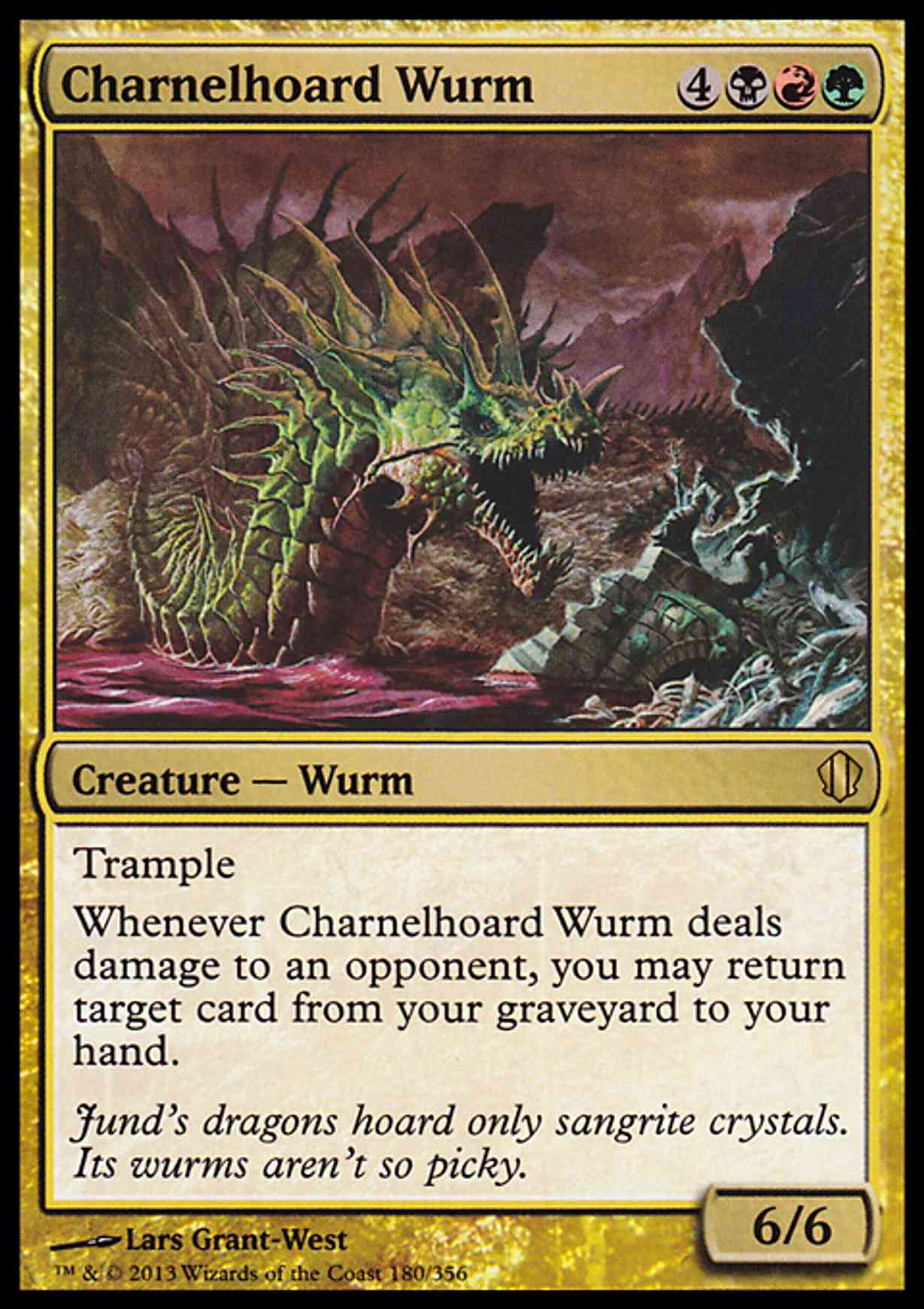Charnelhoard Wurm magic card front