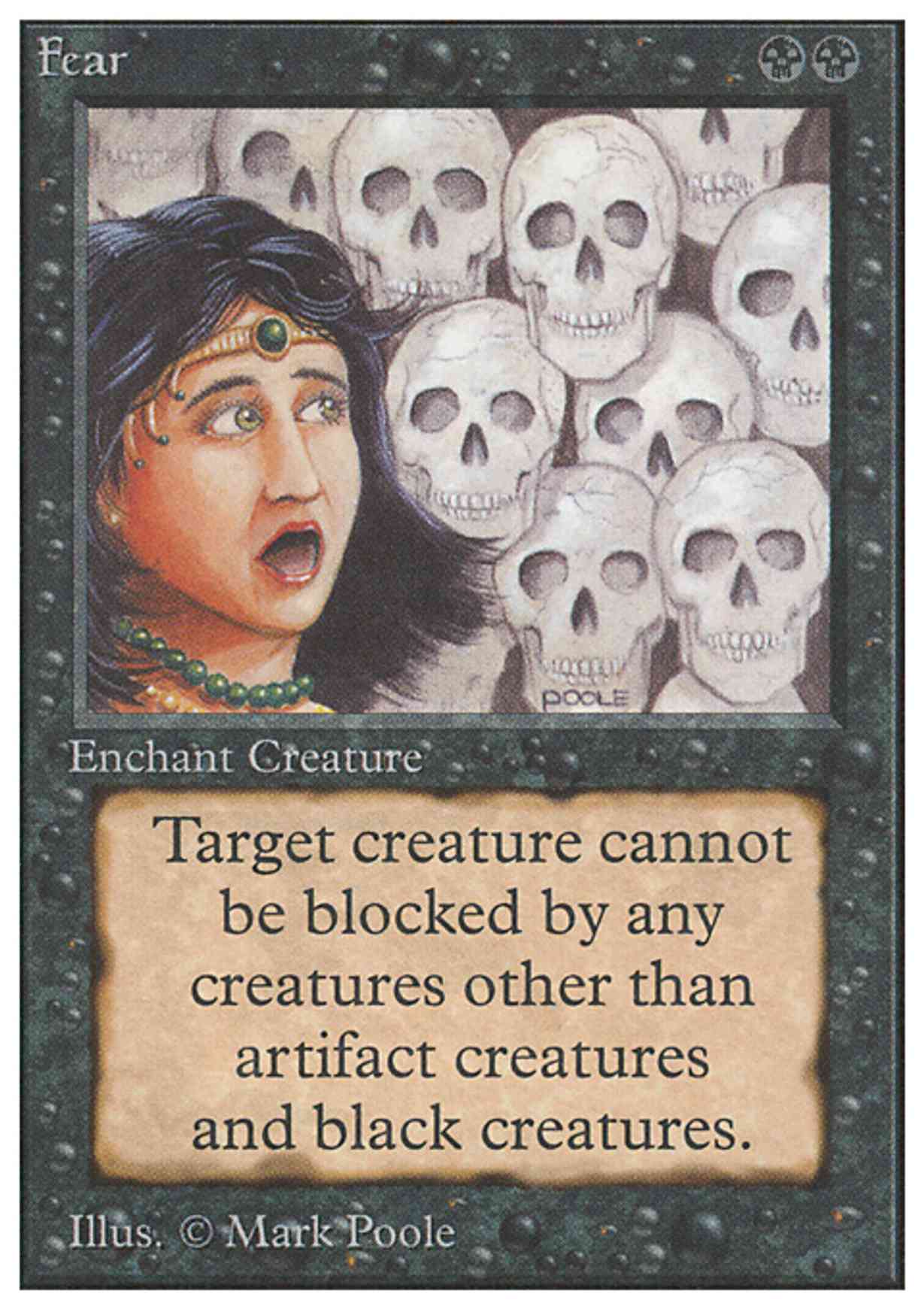 Fear magic card front