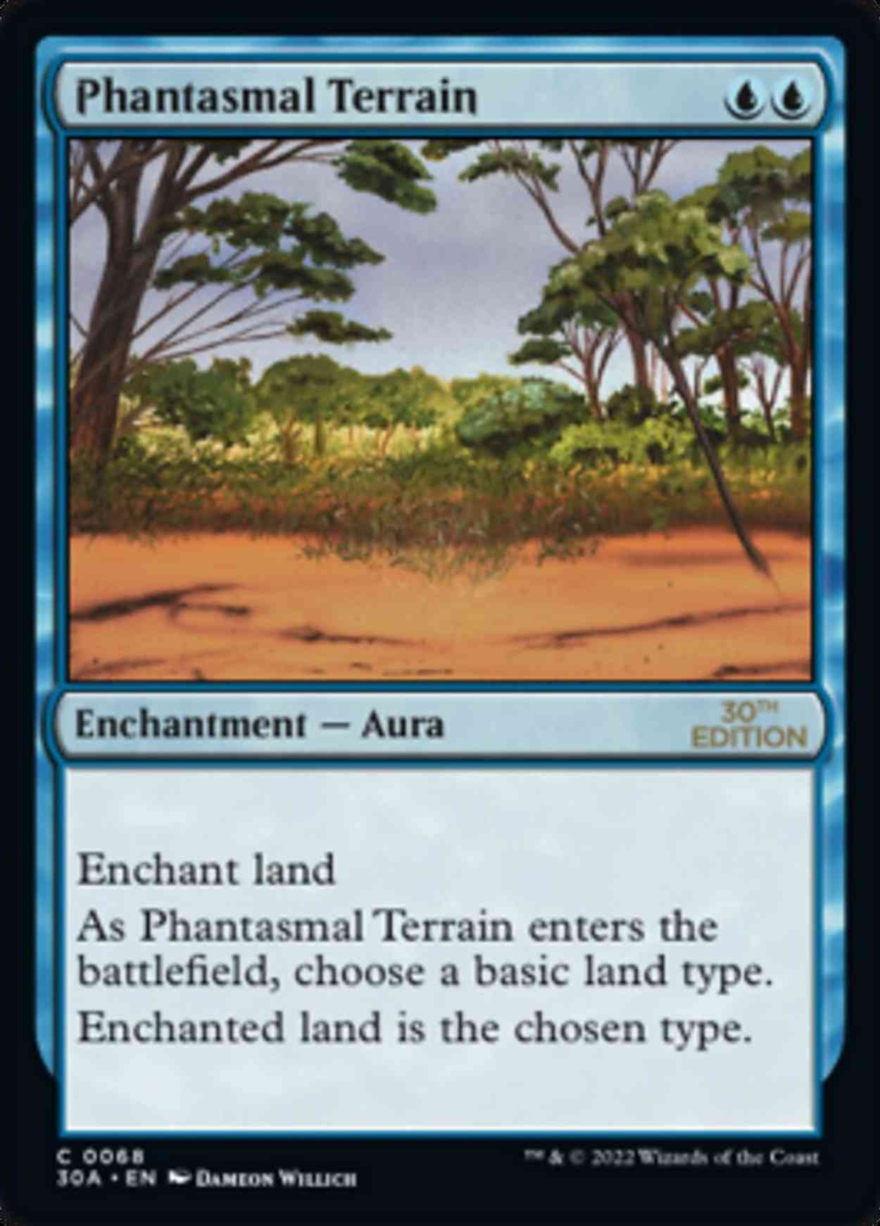 Phantasmal Terrain magic card front
