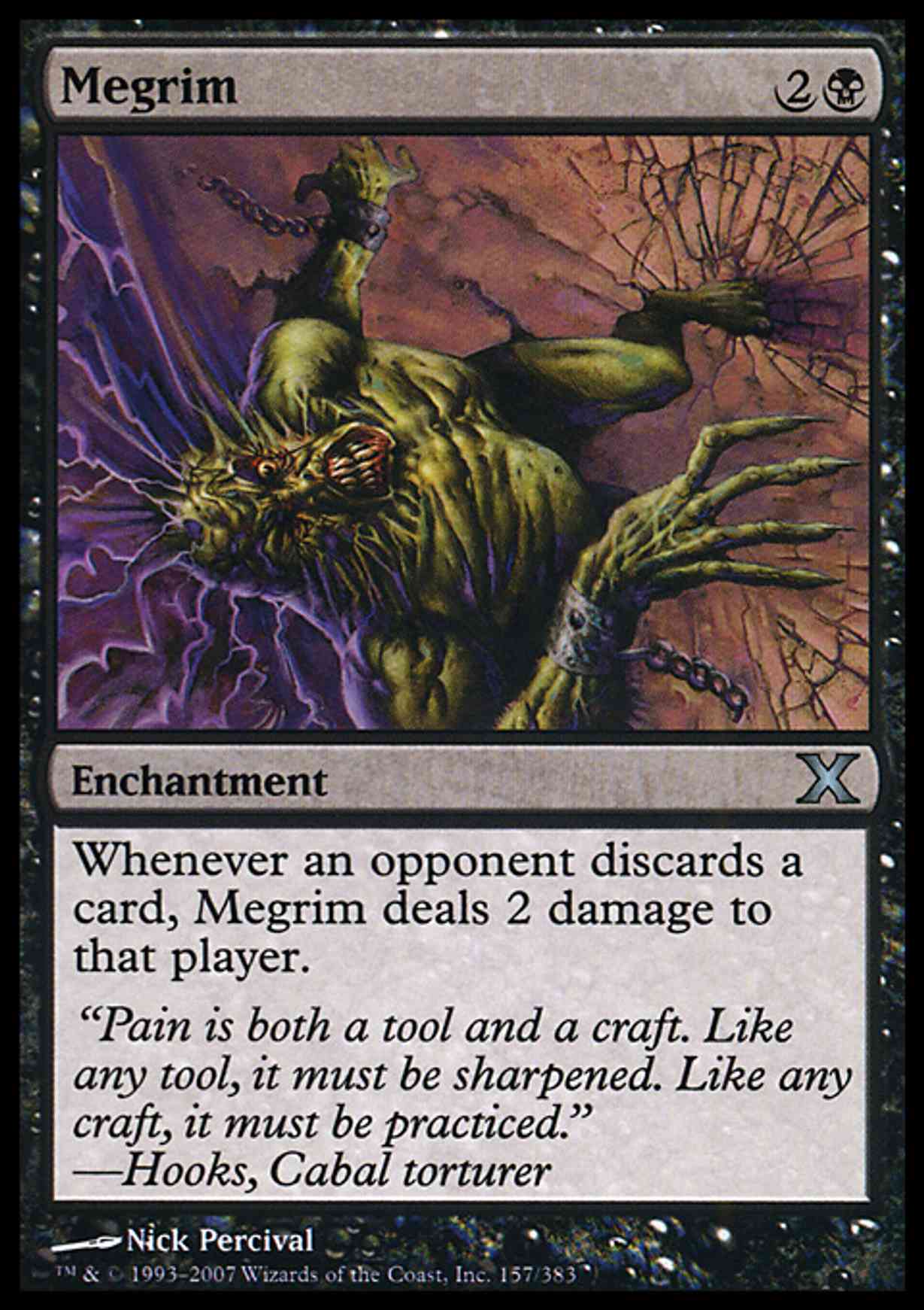 Megrim magic card front