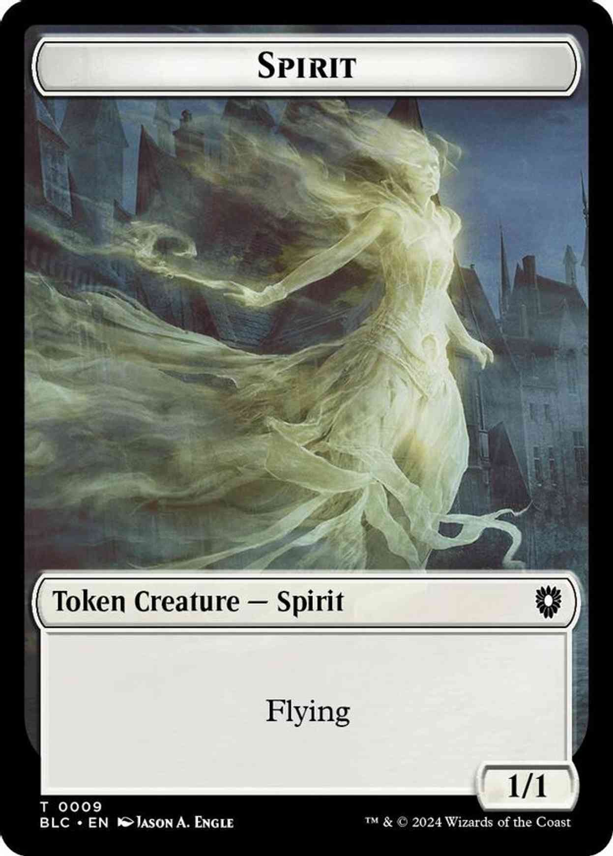 Spirit // Faerie Double-Sided Token magic card front