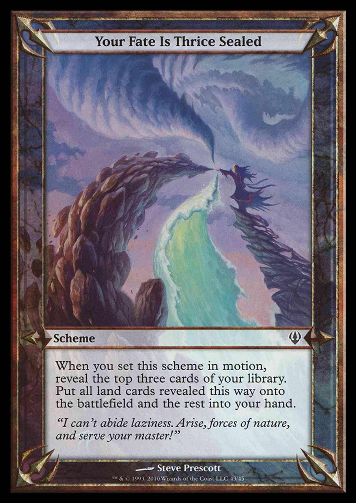 Your Fate Is Thrice Sealed (Archenemy) magic card front