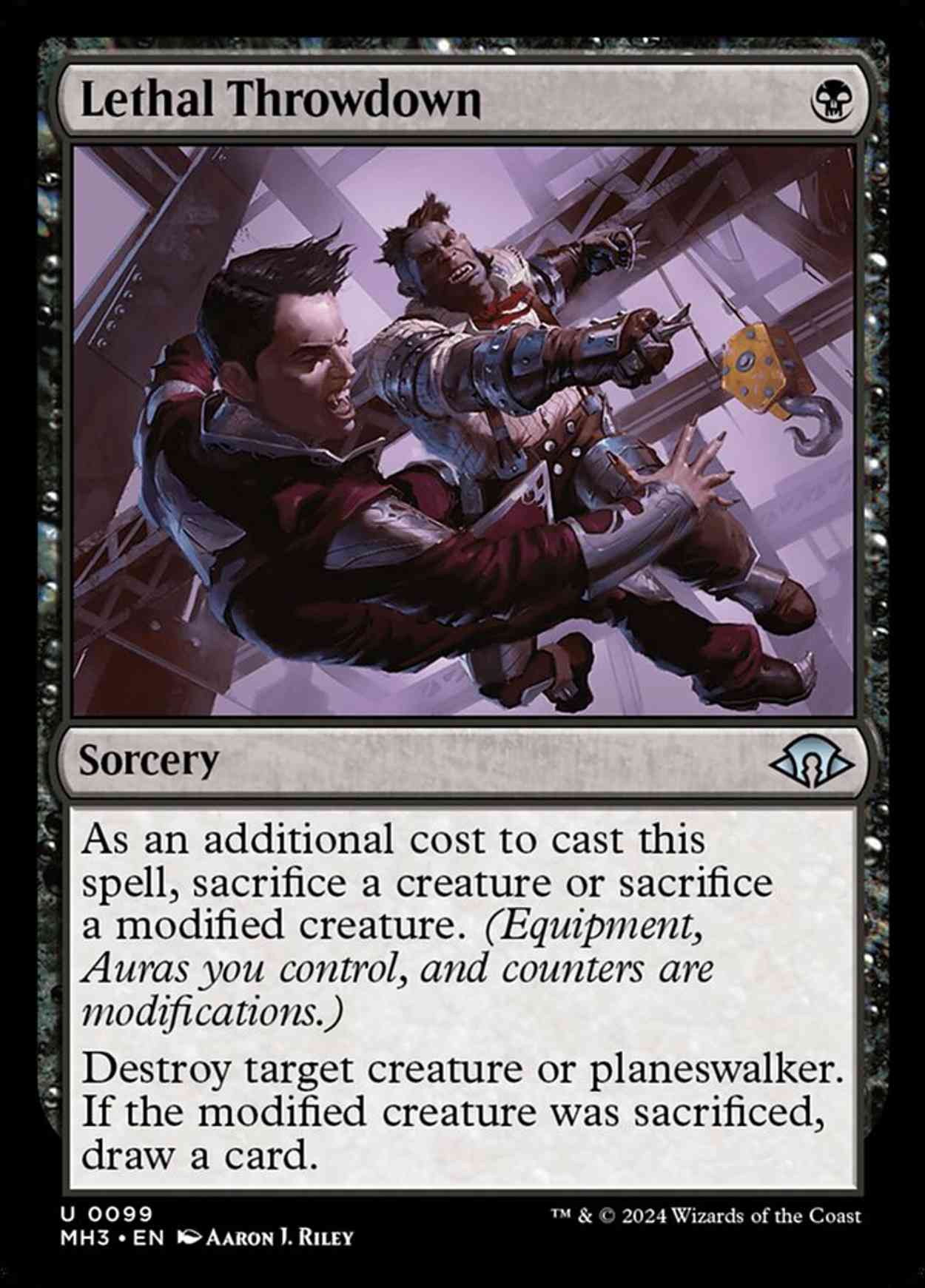 Lethal Throwdown magic card front