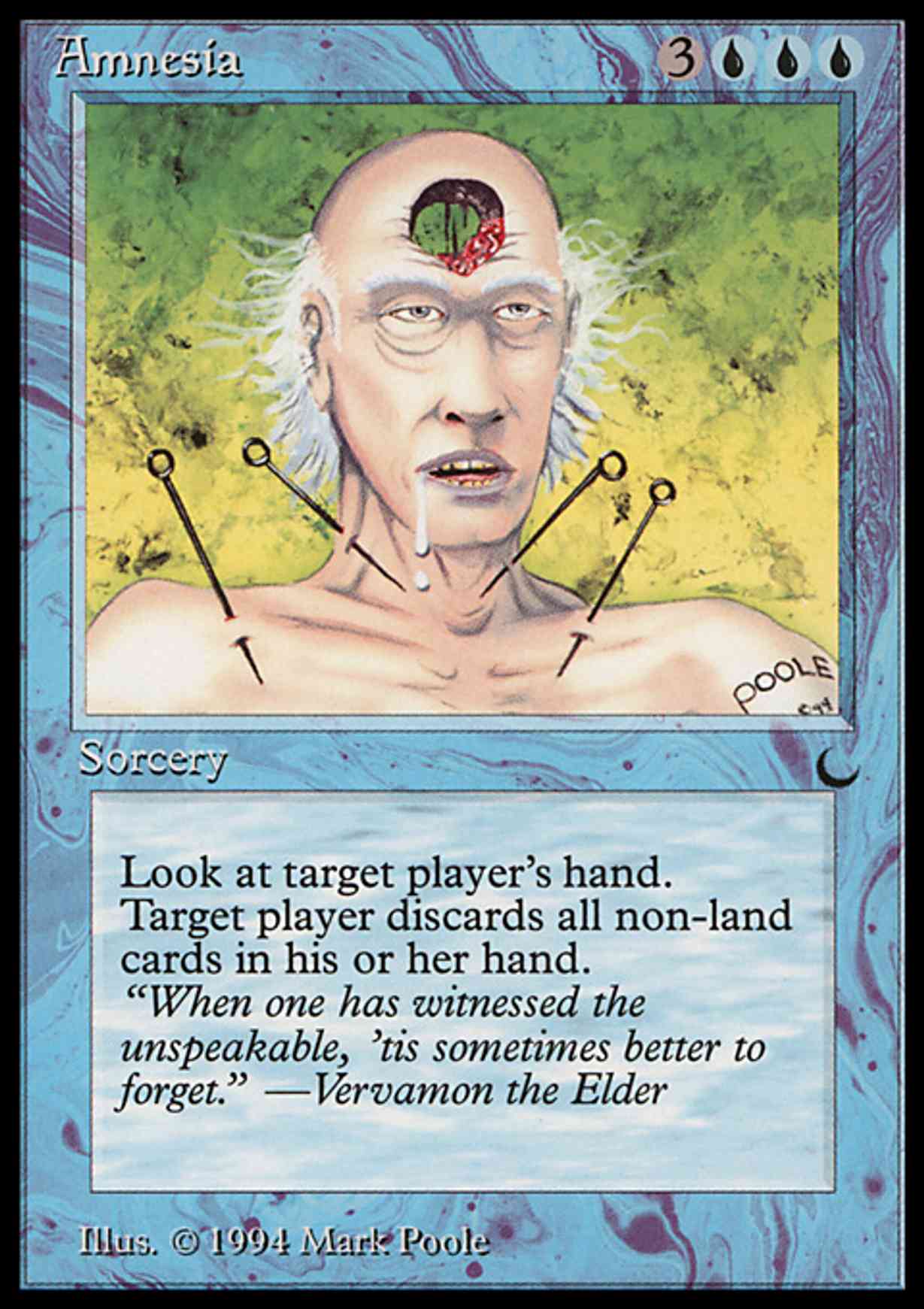 Amnesia magic card front