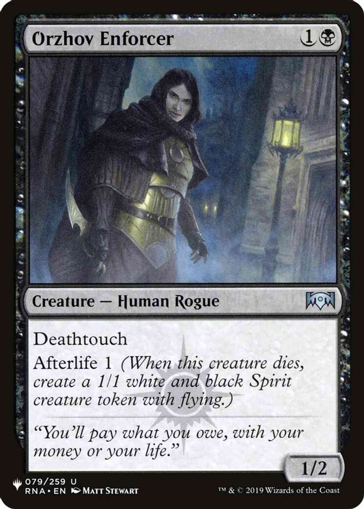 Orzhov Enforcer magic card front