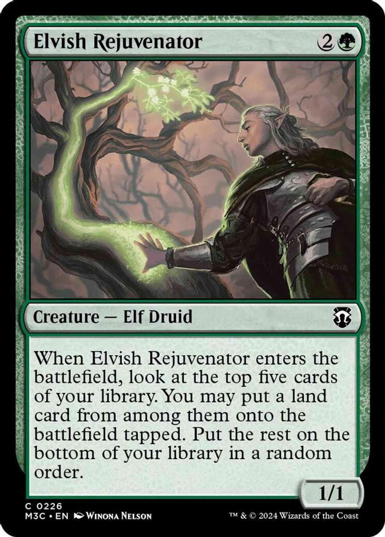 Elvish Rejuvenator (Ripple Foil) magic card front