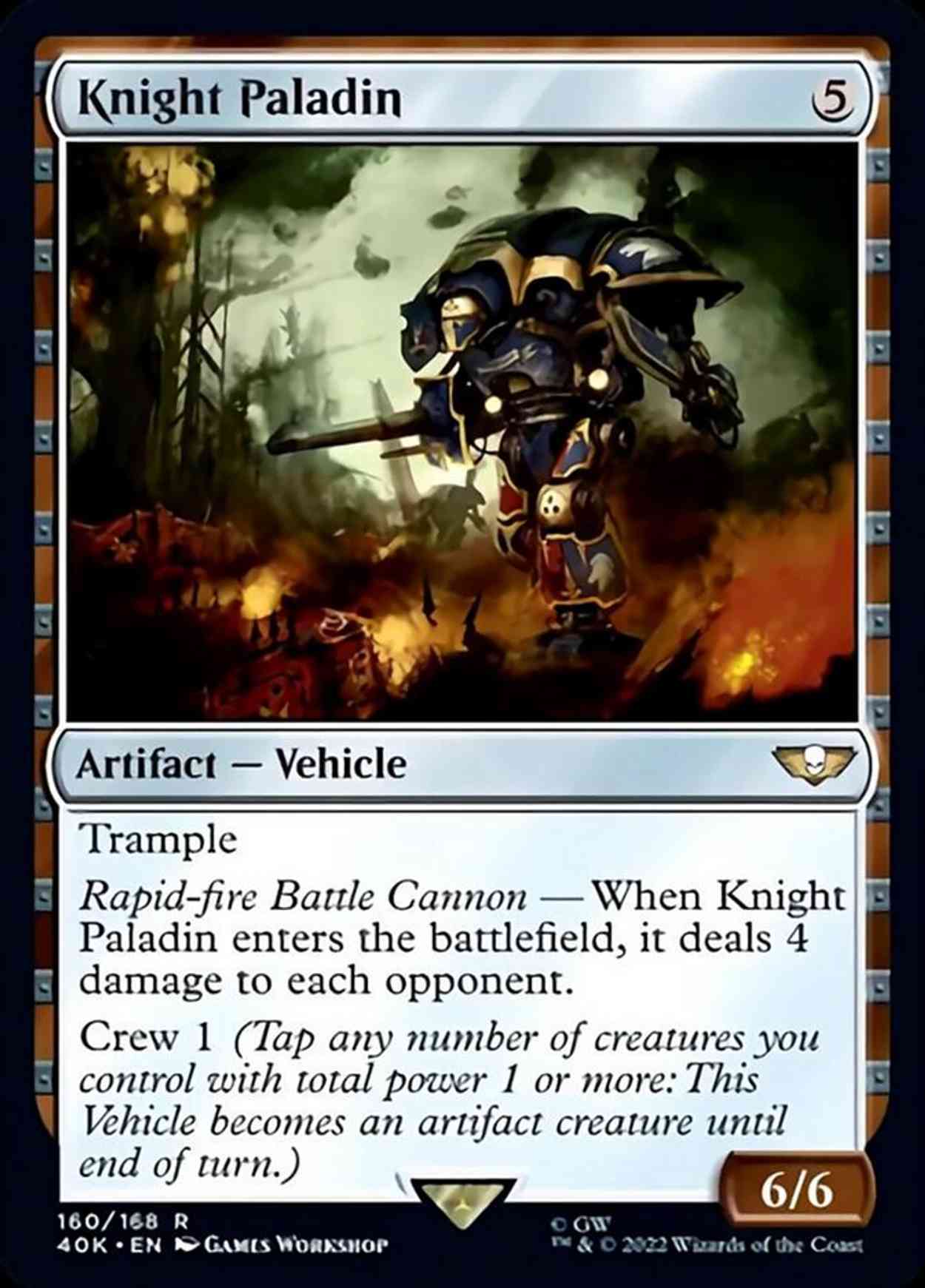 Knight Paladin magic card front