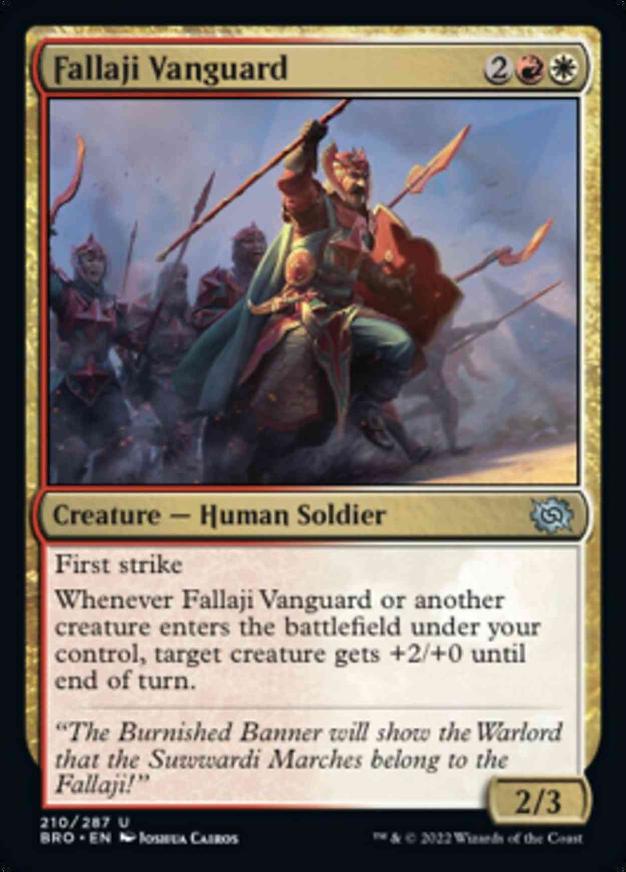 Fallaji Vanguard magic card front