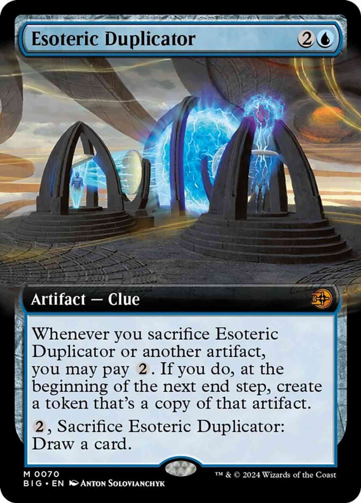 Esoteric Duplicator (Extended Art) magic card front