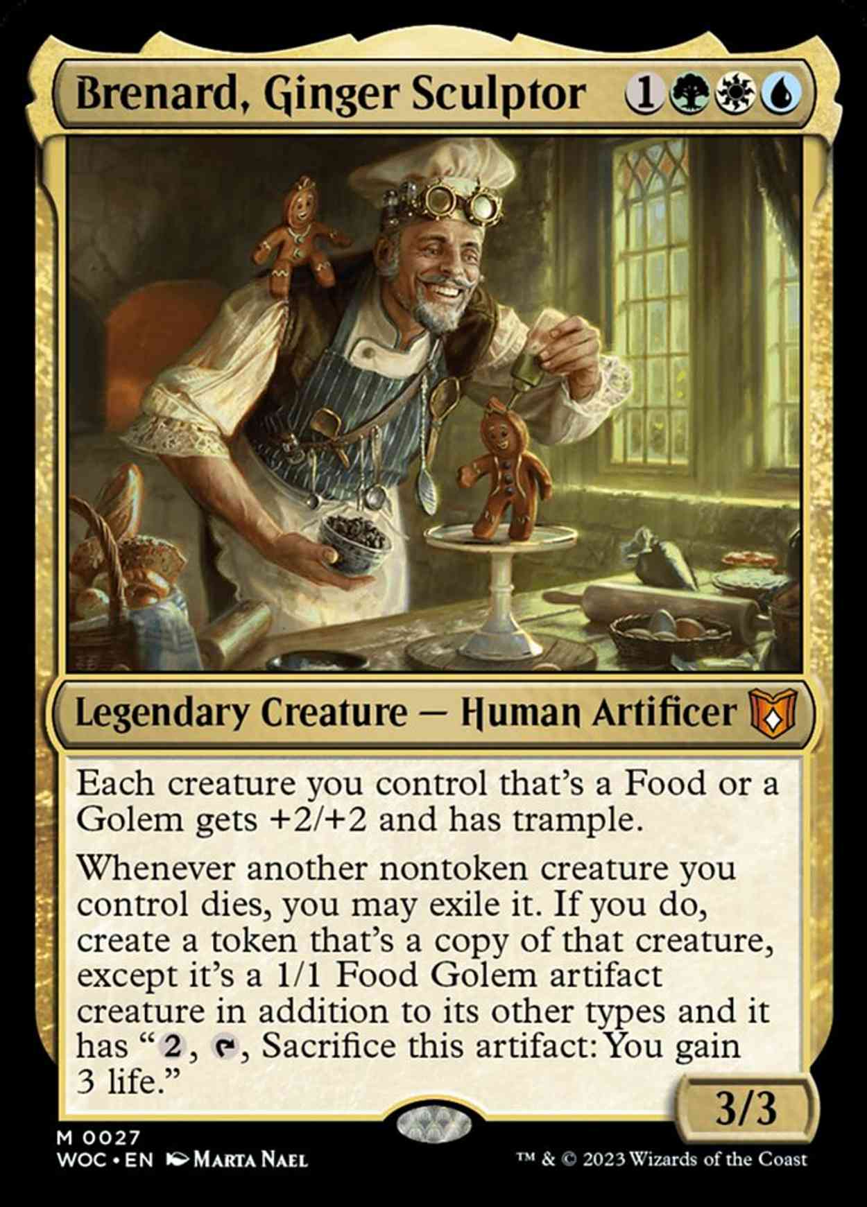 Brenard, Ginger Sculptor magic card front