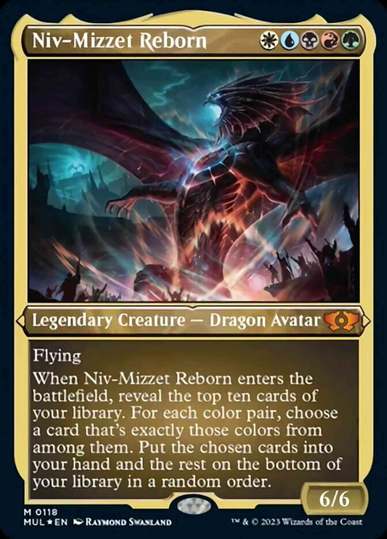 Niv-Mizzet Reborn (Foil Etched) magic card front