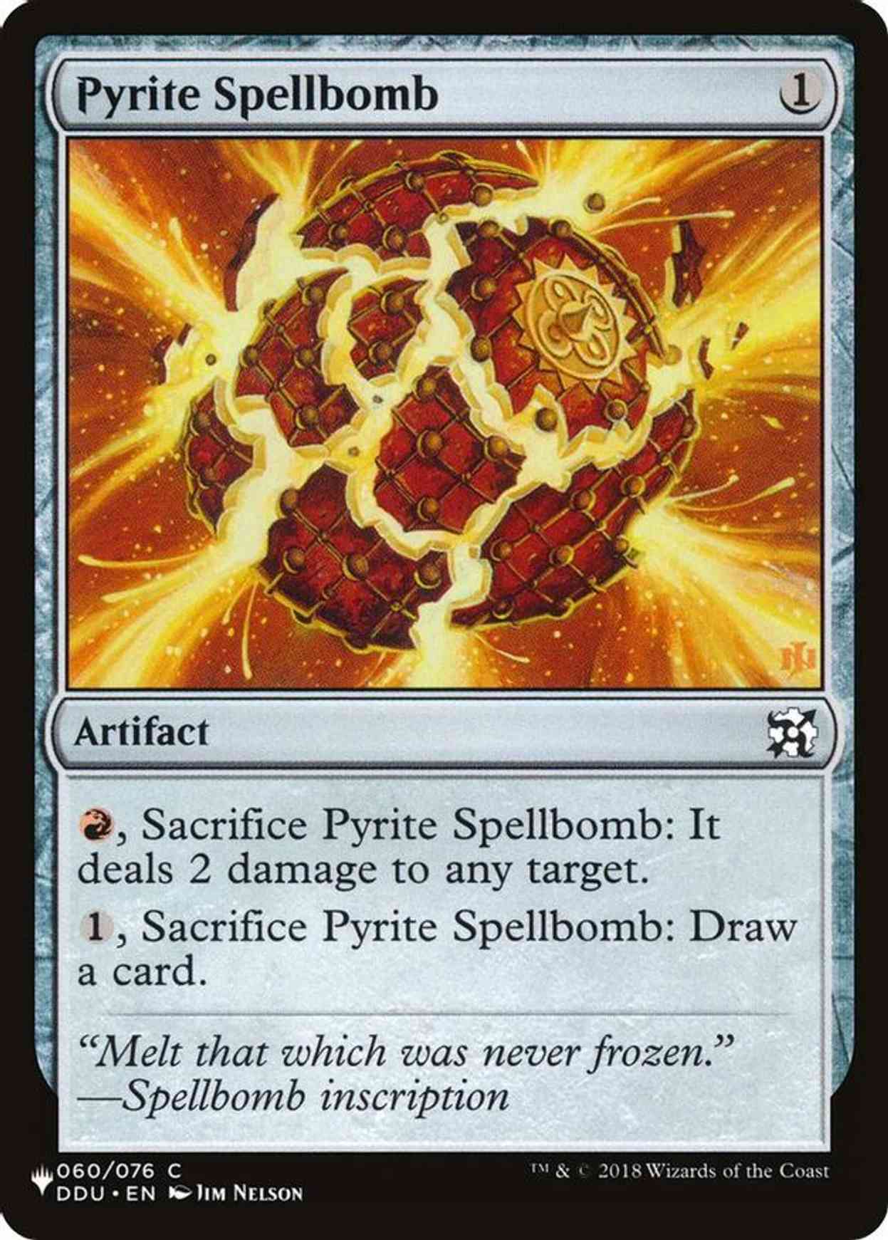 Pyrite Spellbomb magic card front