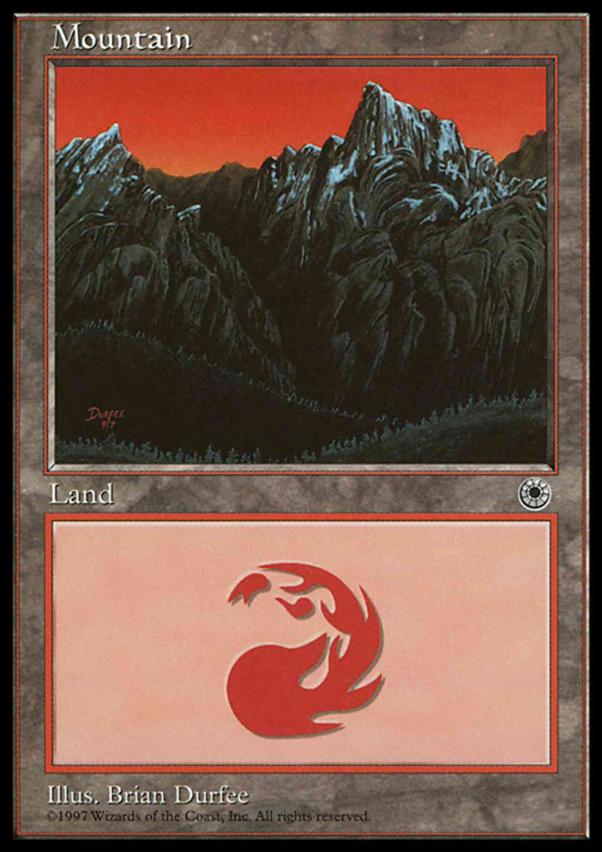Mountain (Peaks Right) magic card front