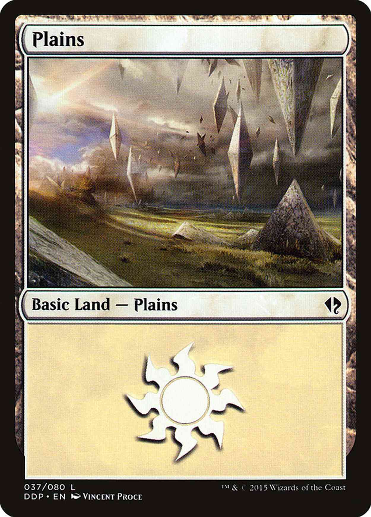 Plains (37) magic card front