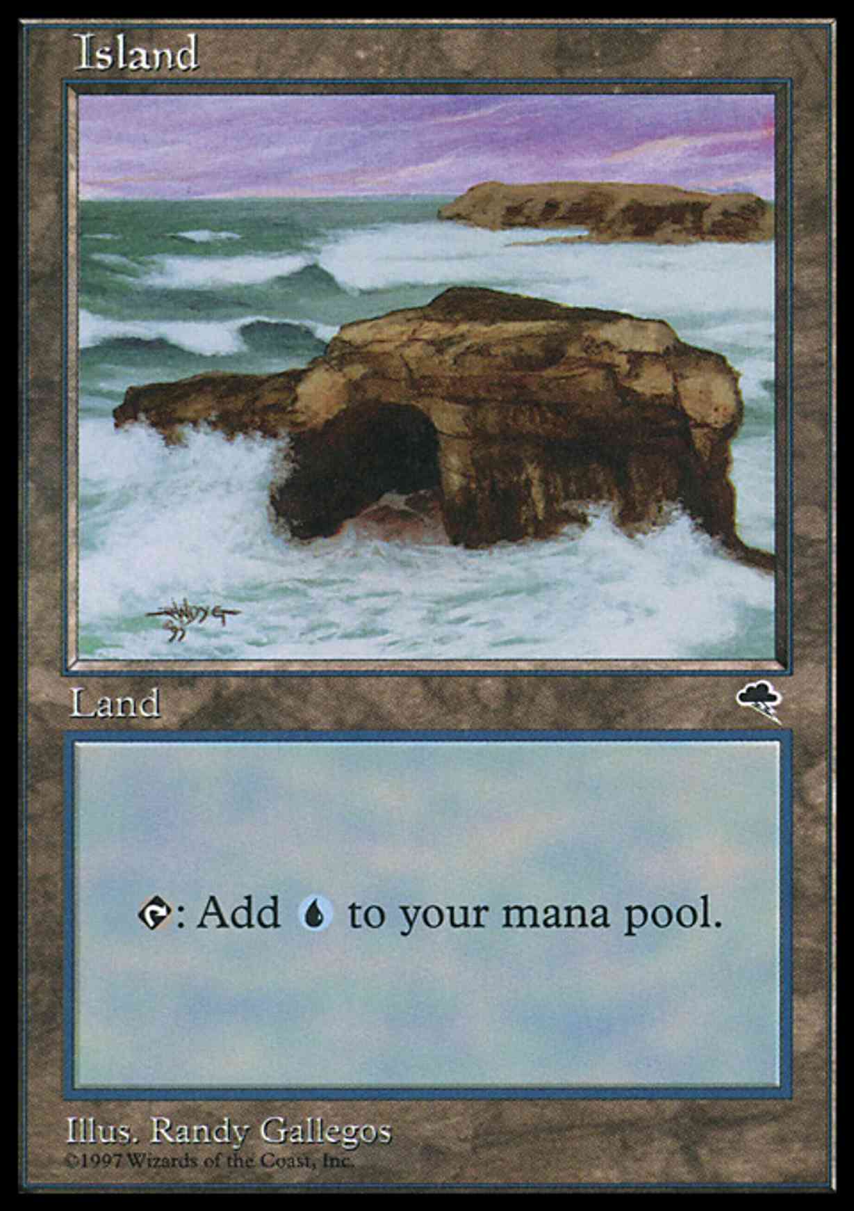 Island (Crashing Waves) magic card front