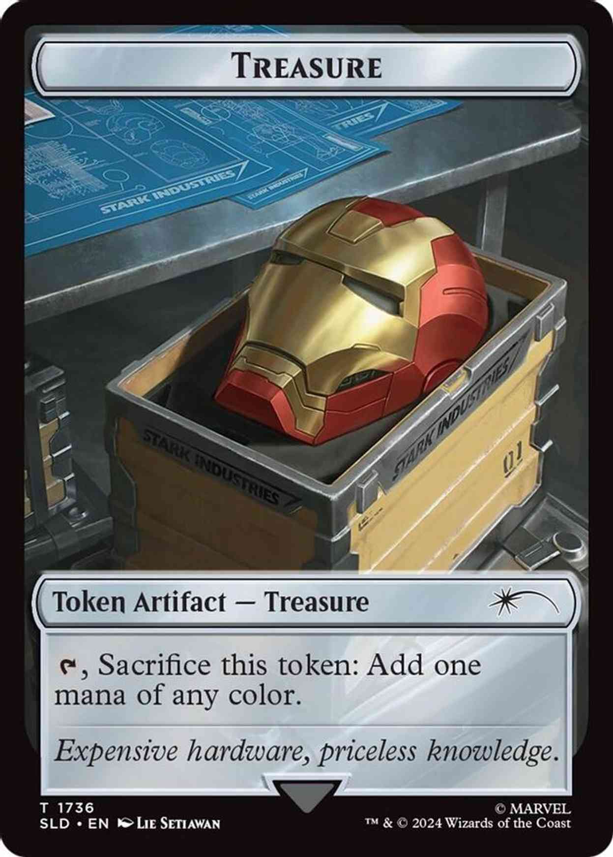 Treasure Token (1736) magic card front