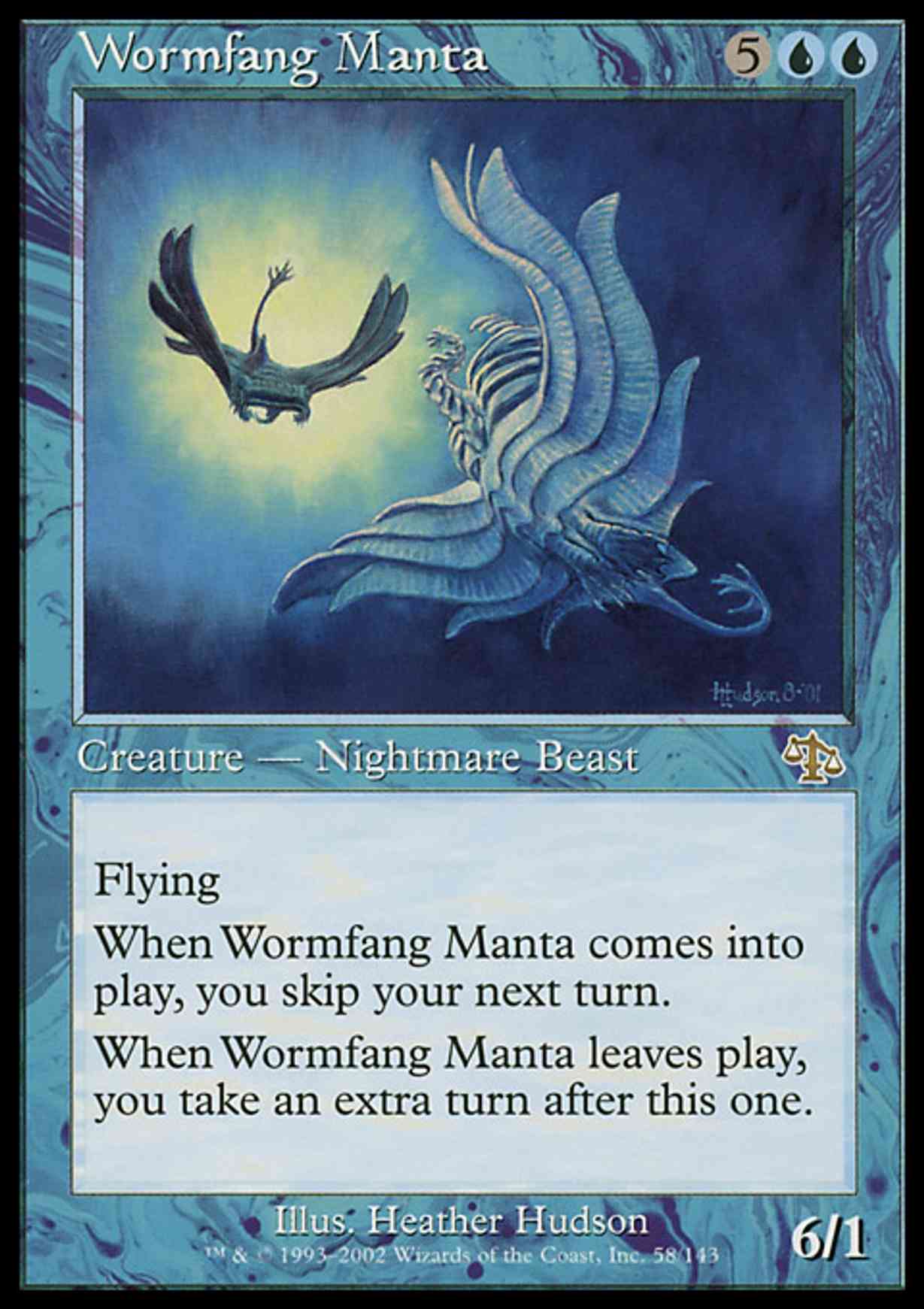 Wormfang Manta magic card front