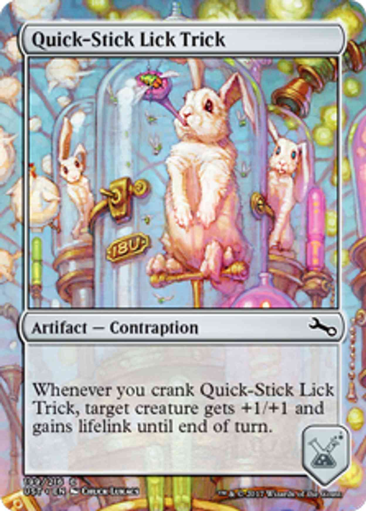 Quick-Stick Lick Trick magic card front