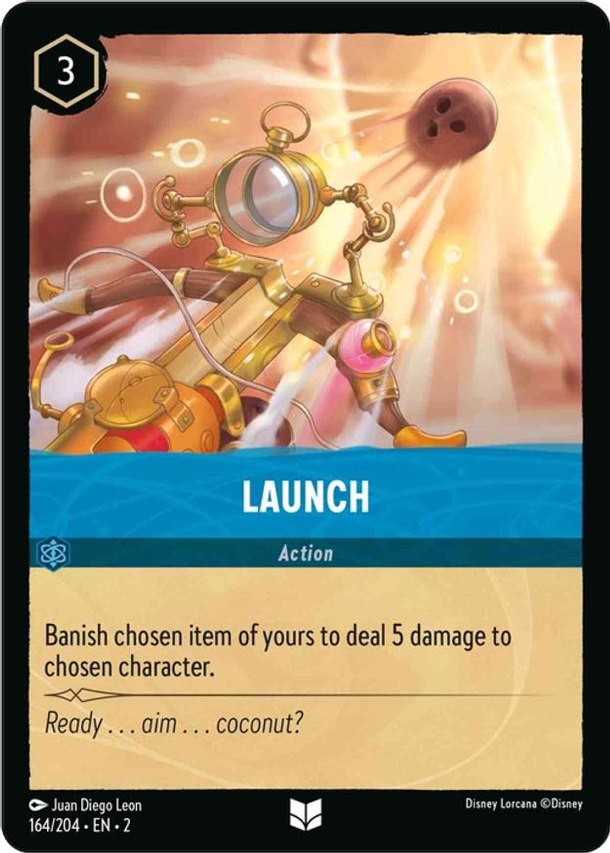 Launch magic card front