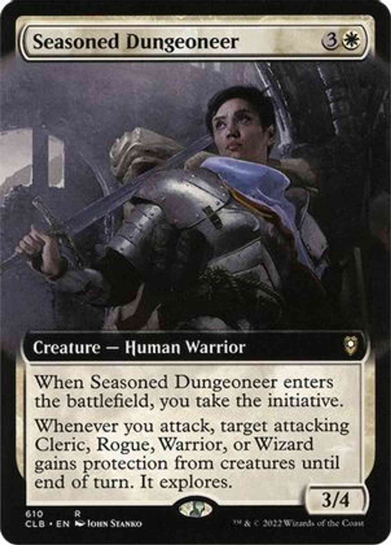 Seasoned Dungeoneer (Extended Art) magic card front
