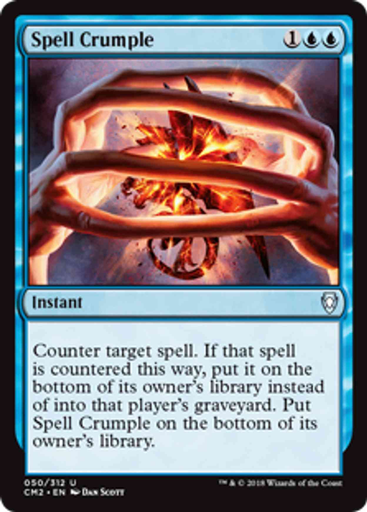 Spell Crumple magic card front