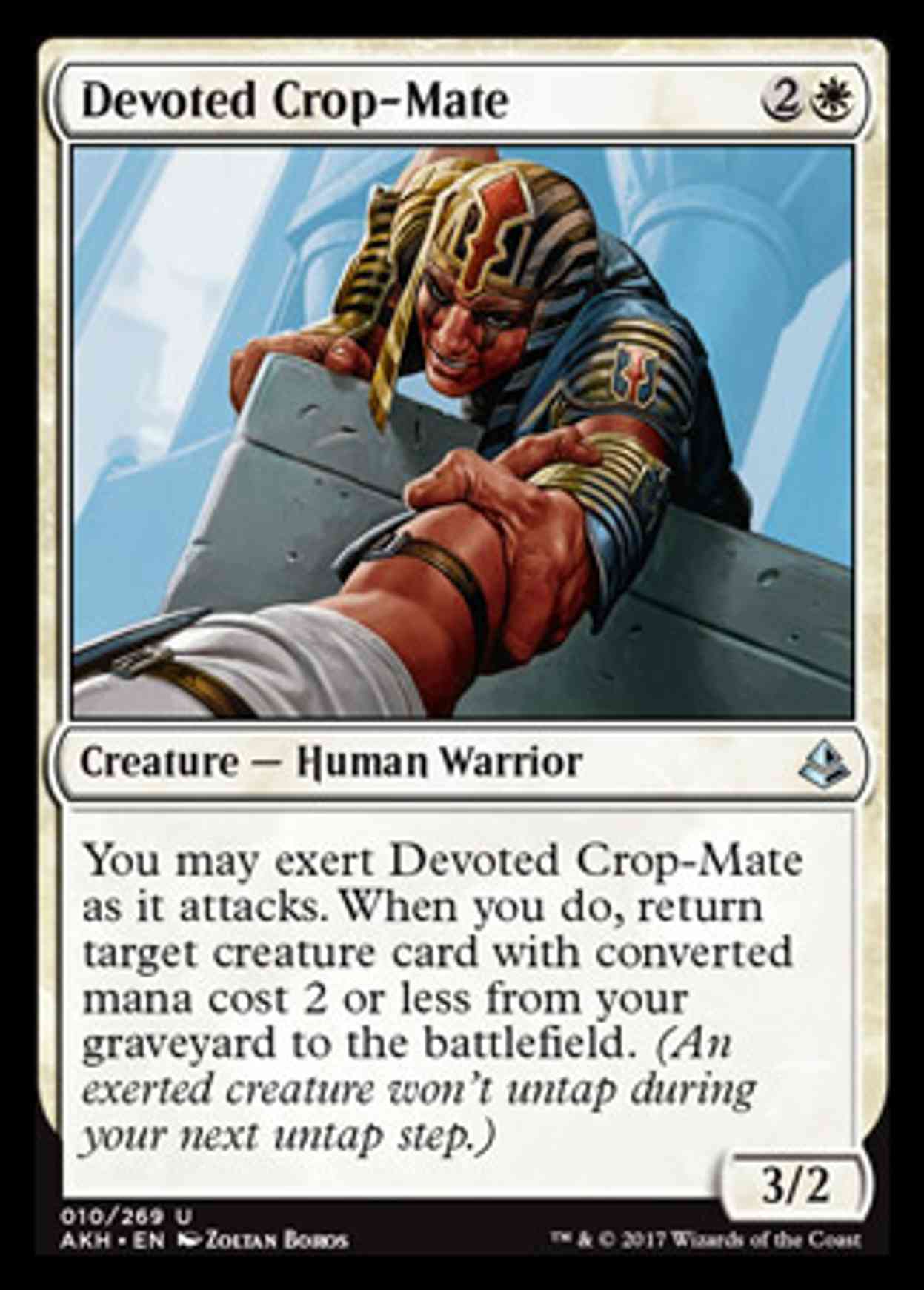 Devoted Crop-Mate magic card front