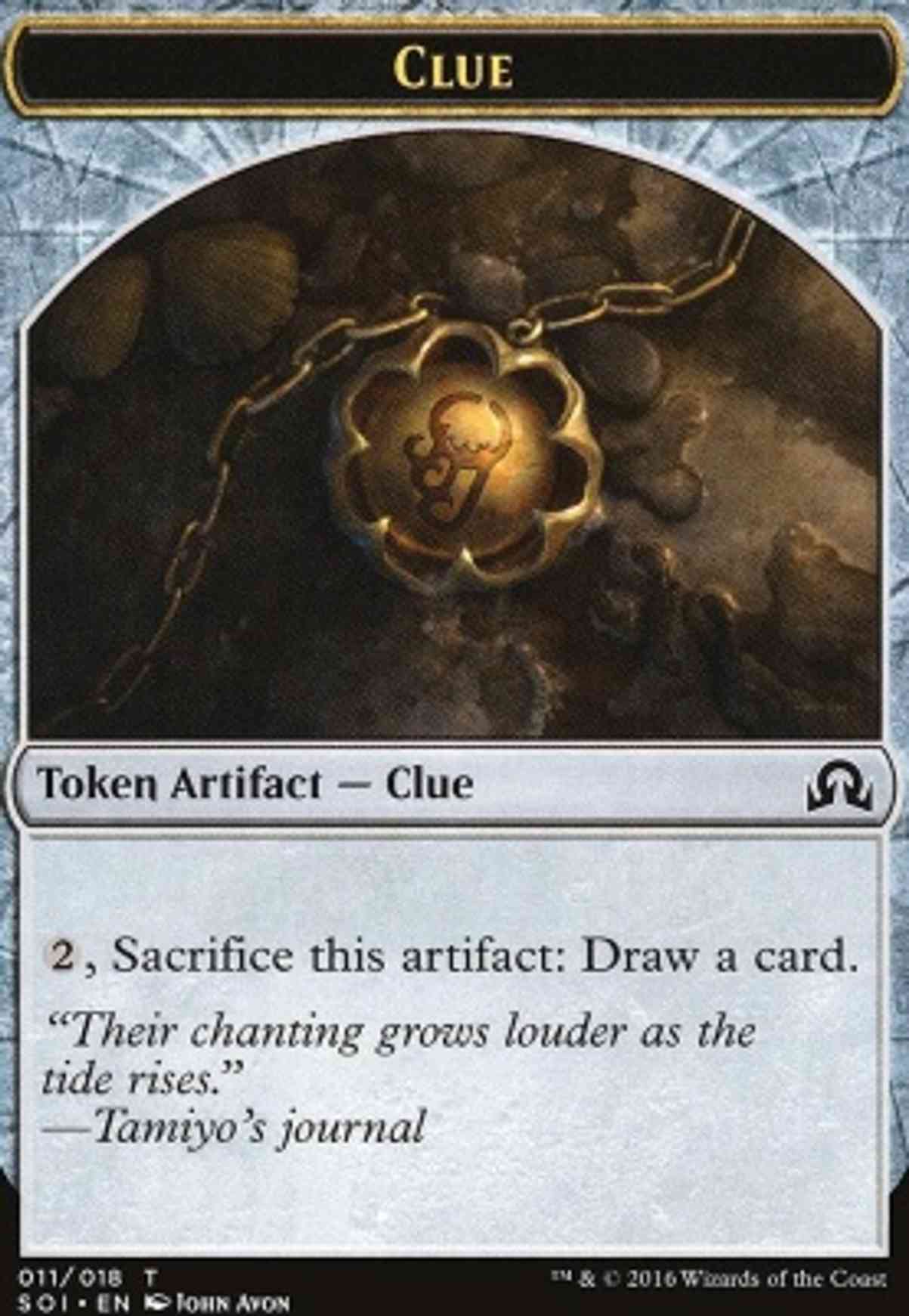 Clue Token (11) magic card front