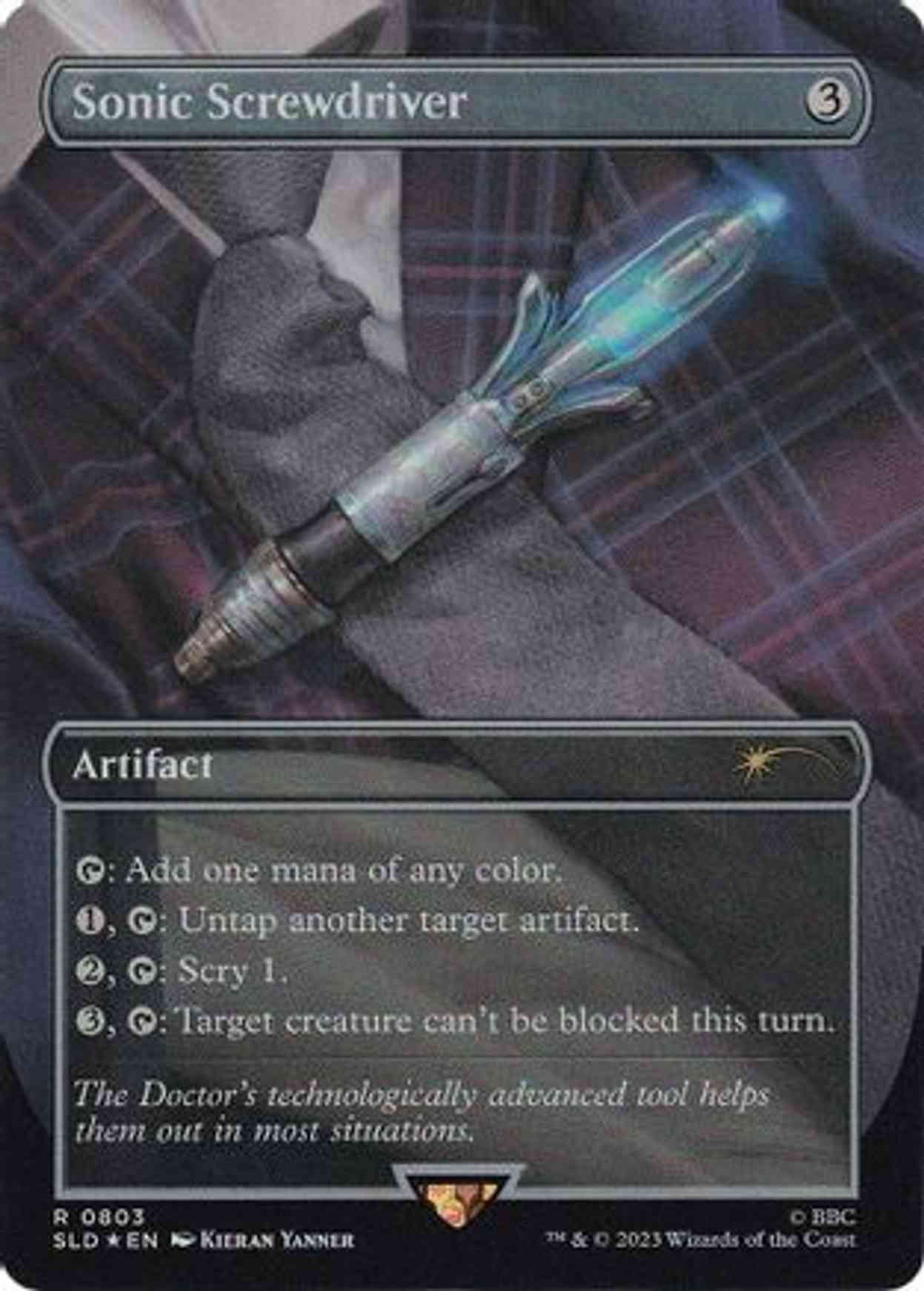 Sonic Screwdriver magic card front