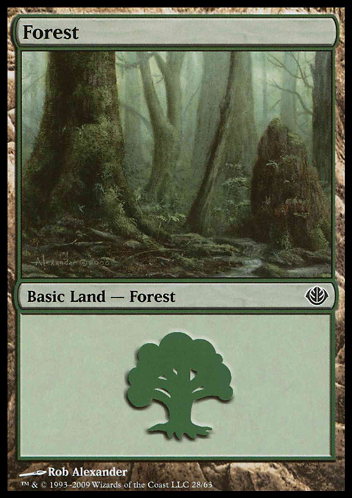 Forest (28) magic card front