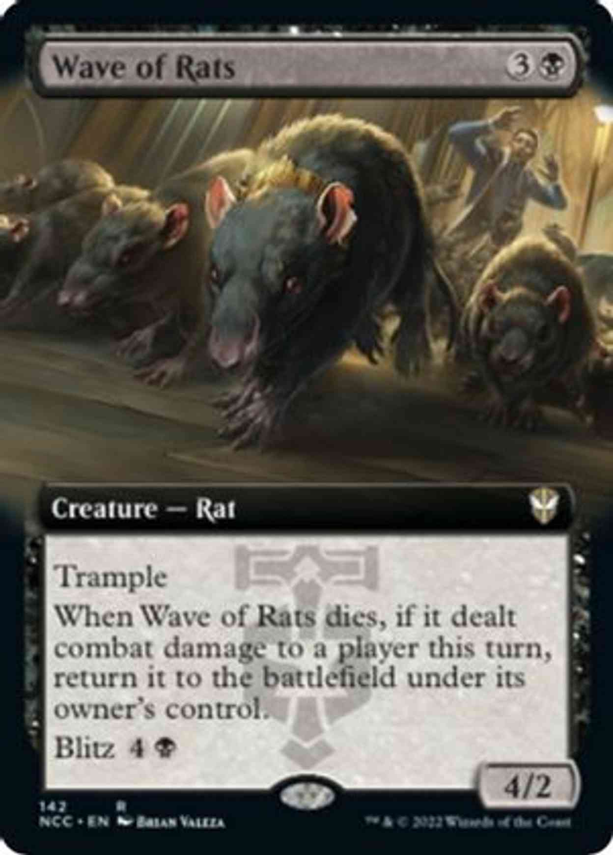 Wave of Rats (Extended Art) magic card front